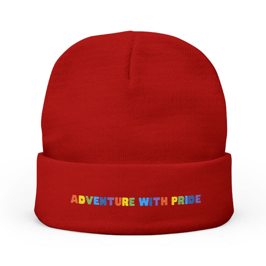 Adventure with Pride Knit Beanie | Embroidery