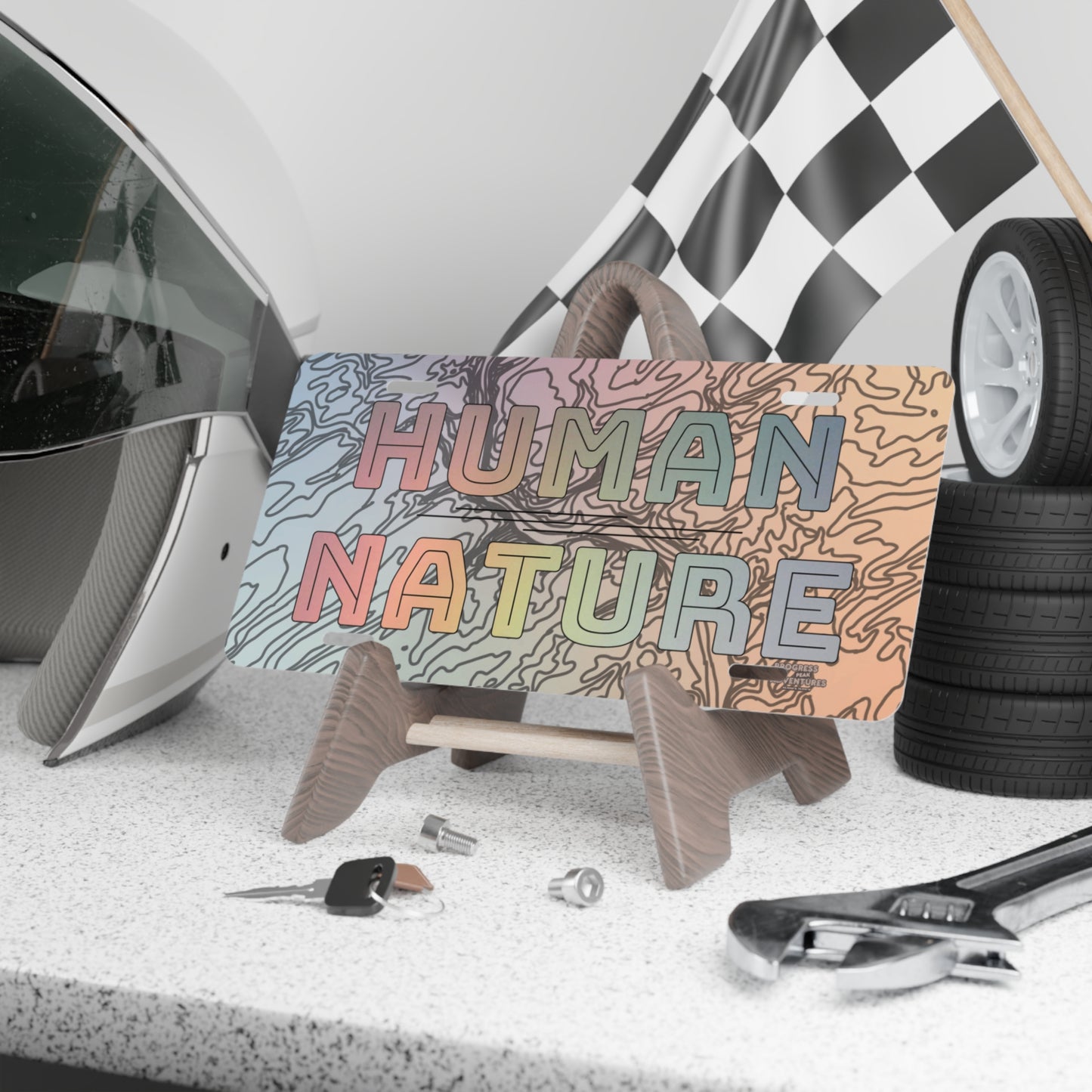 Human Nature Vanity License Plate