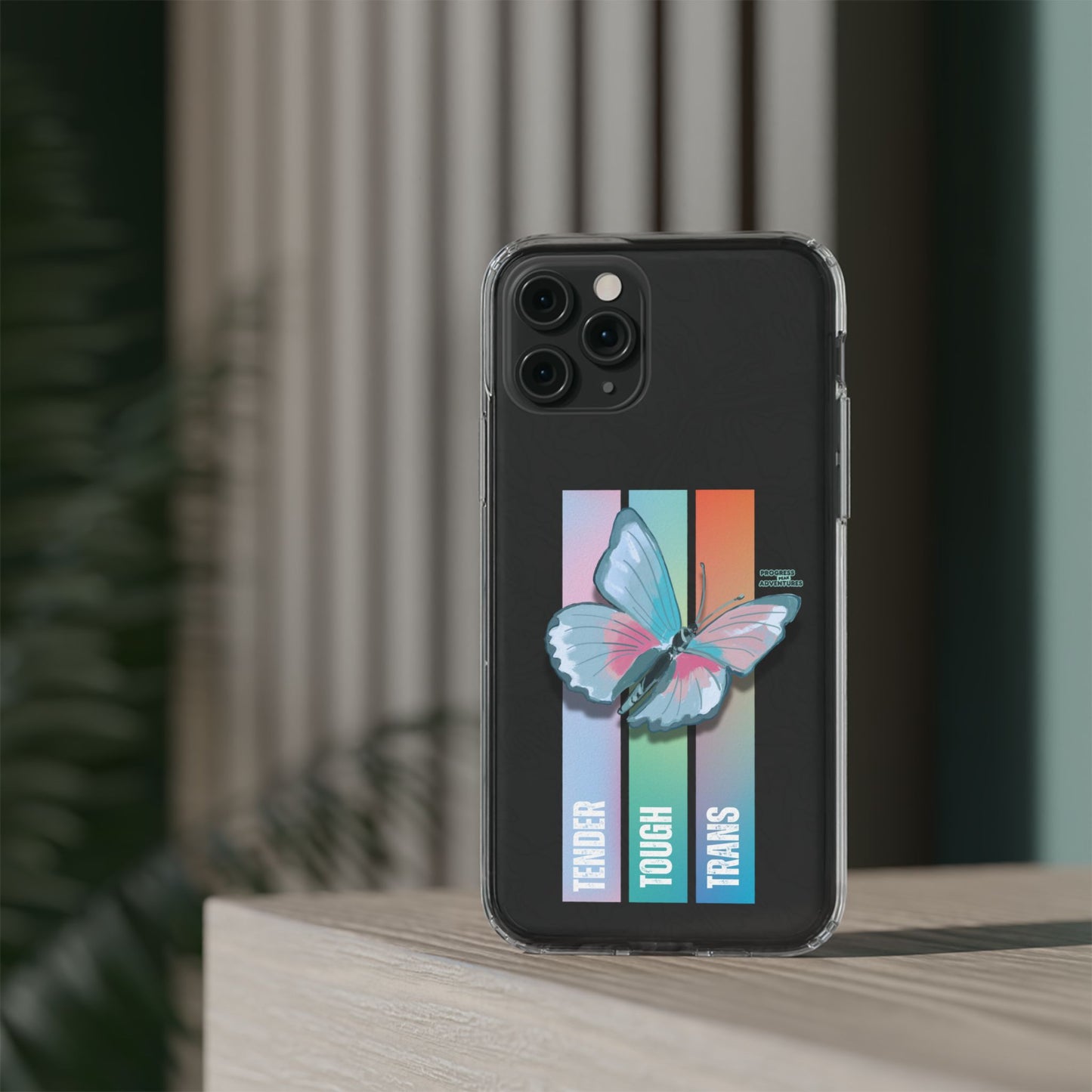 Adventure-Themed Clear Phone Case - Progress Peak Design