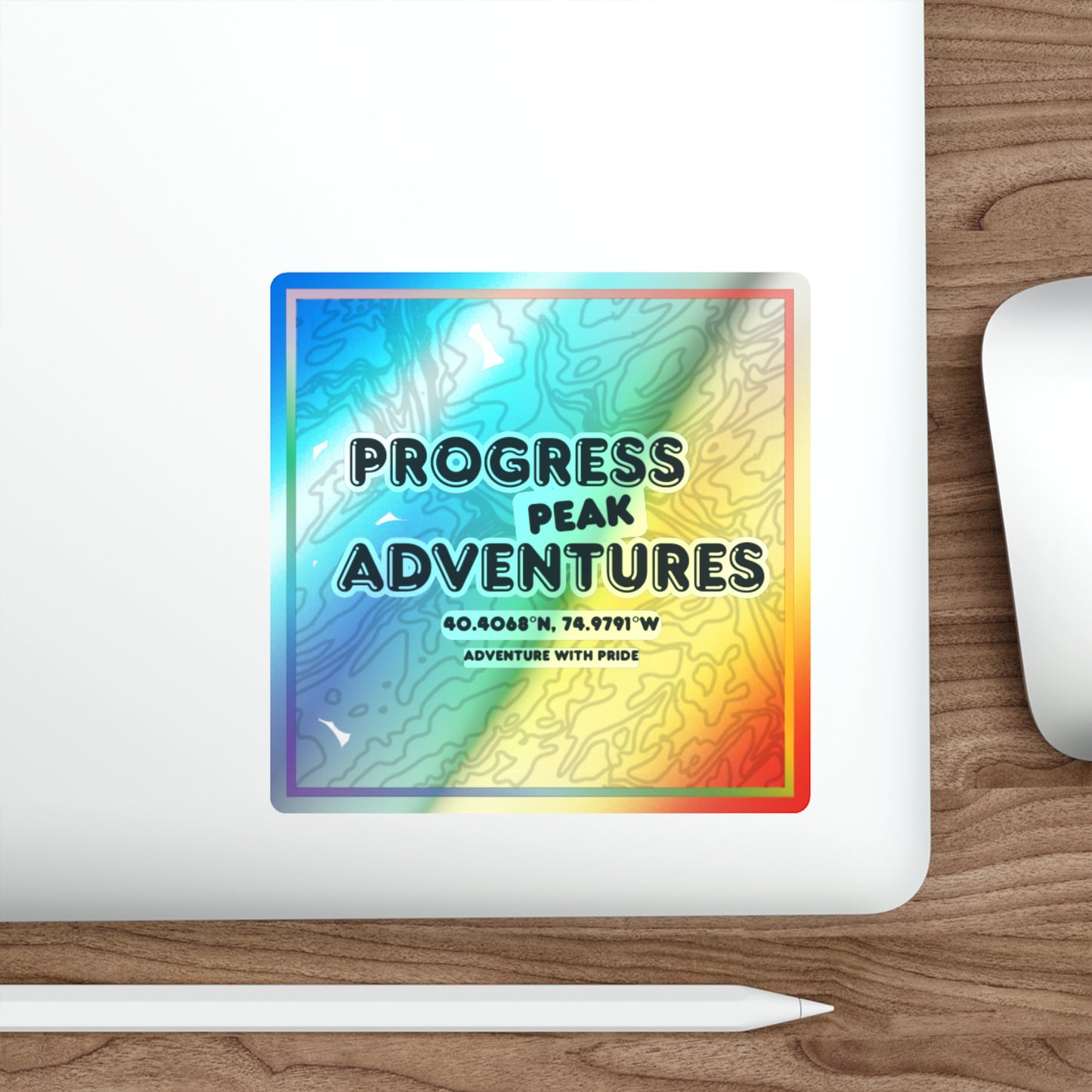 Progress Peak Adventures | Holographic Sticker