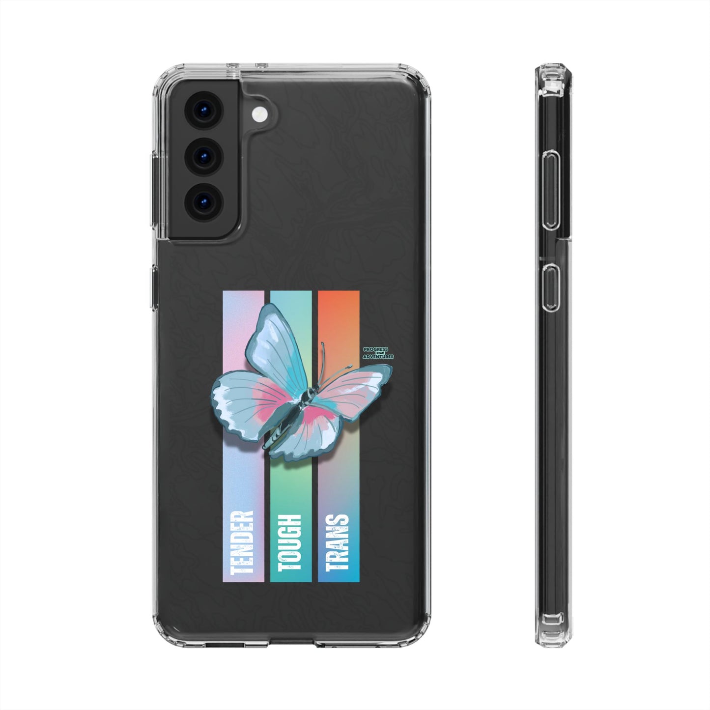 Adventure-Themed Clear Phone Case - Progress Peak Design