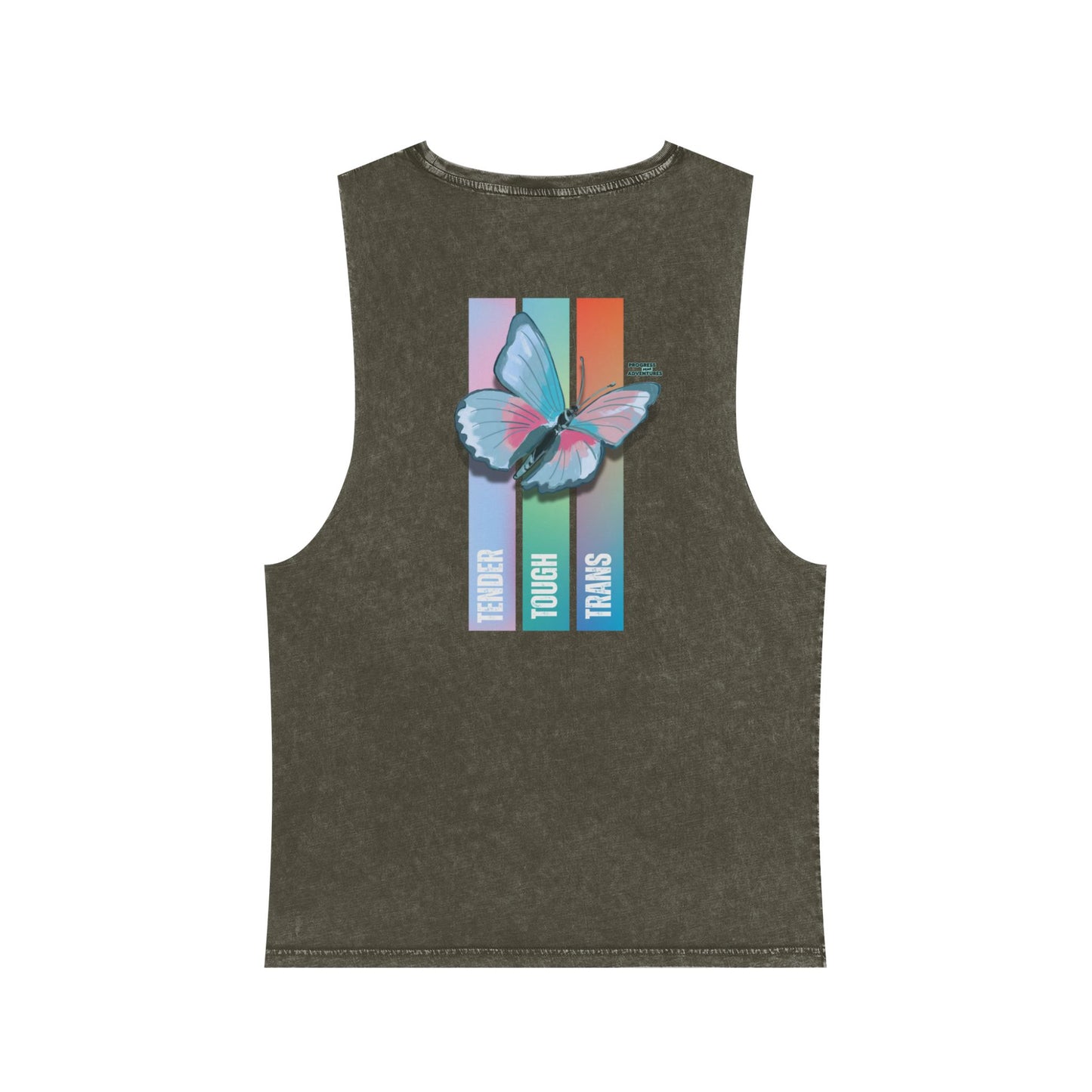 Tender, Tough, Trans | Stonewash Tank Top (Unisex)