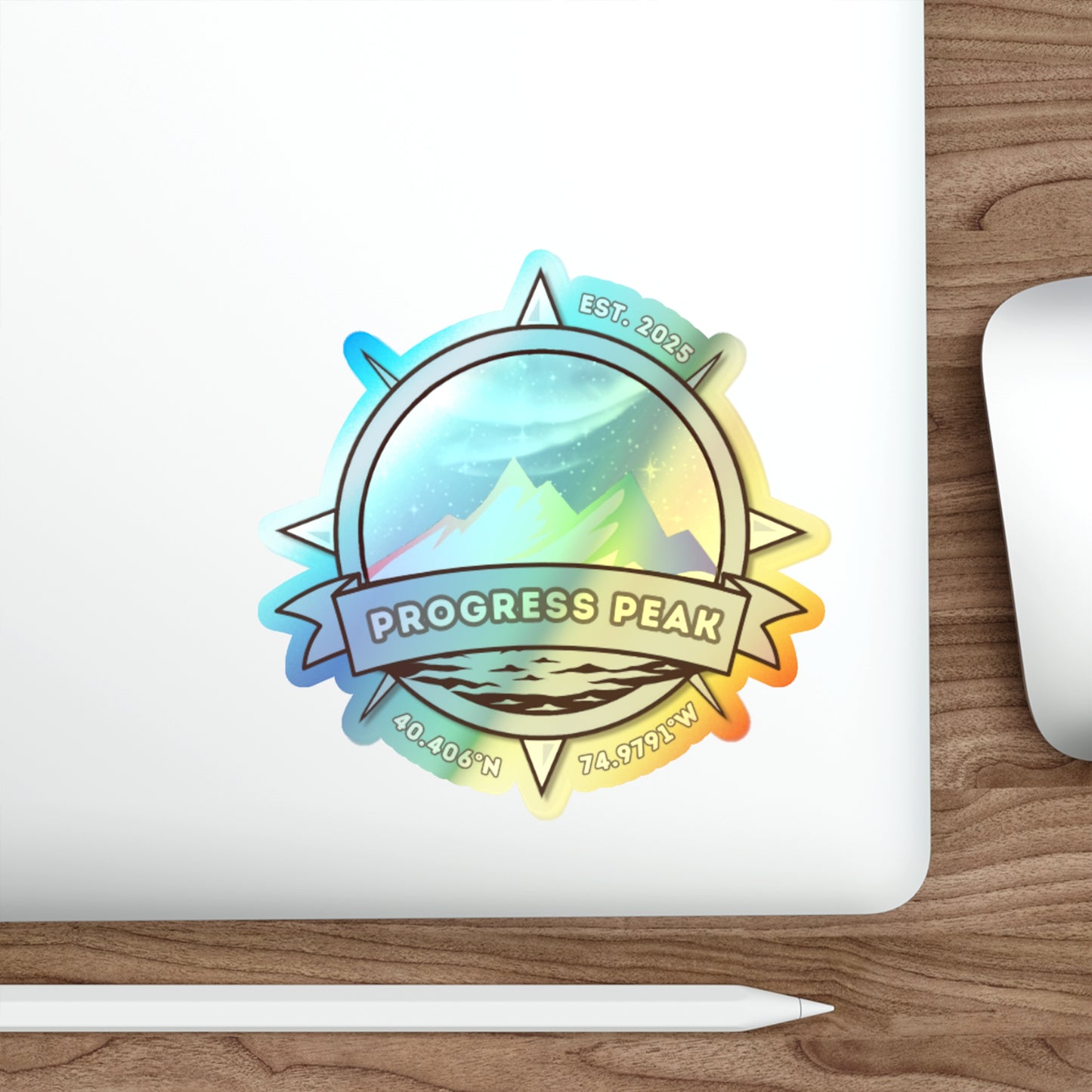 Progress Peak Adventures | Holographic Sticker