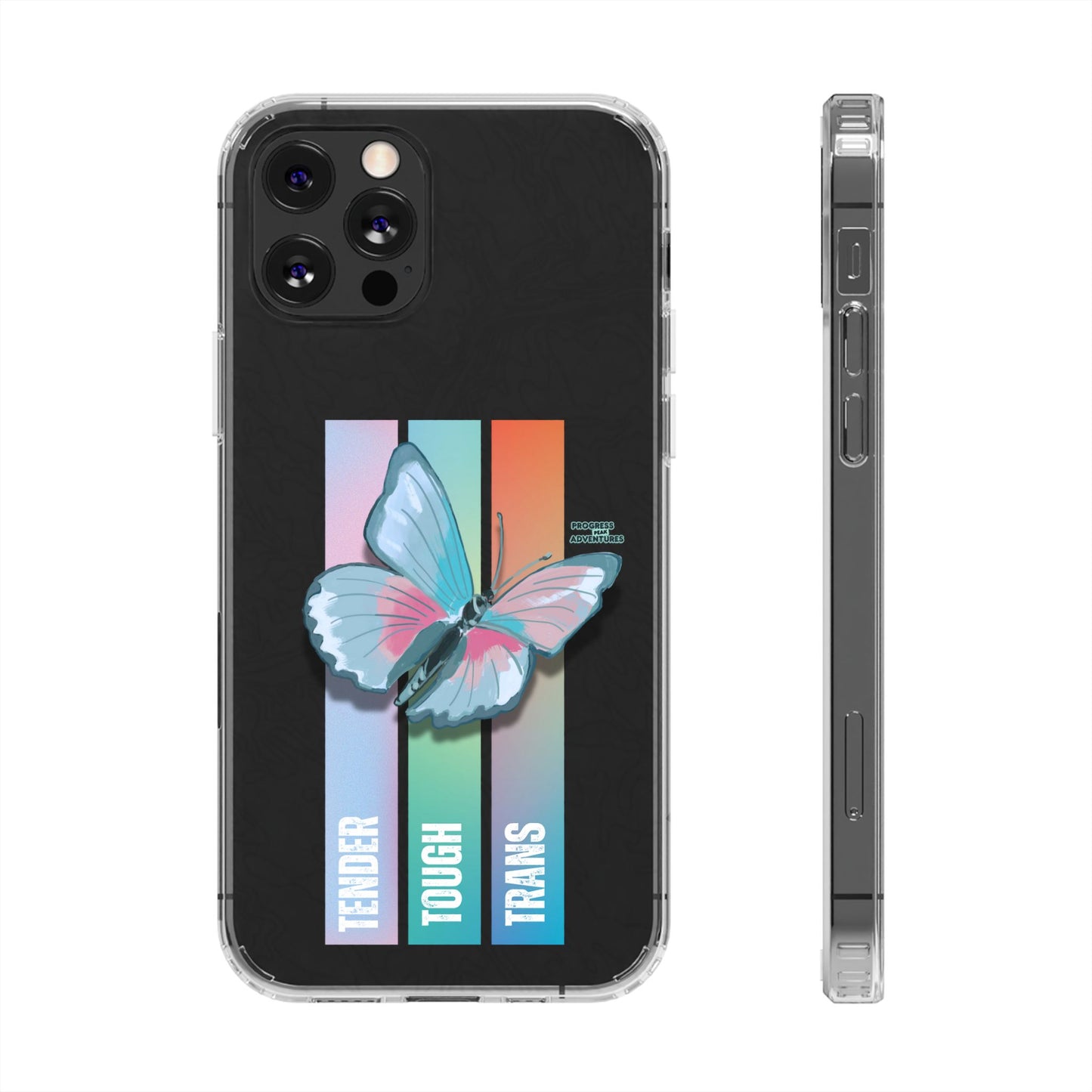 Adventure-Themed Clear Phone Case - Progress Peak Design