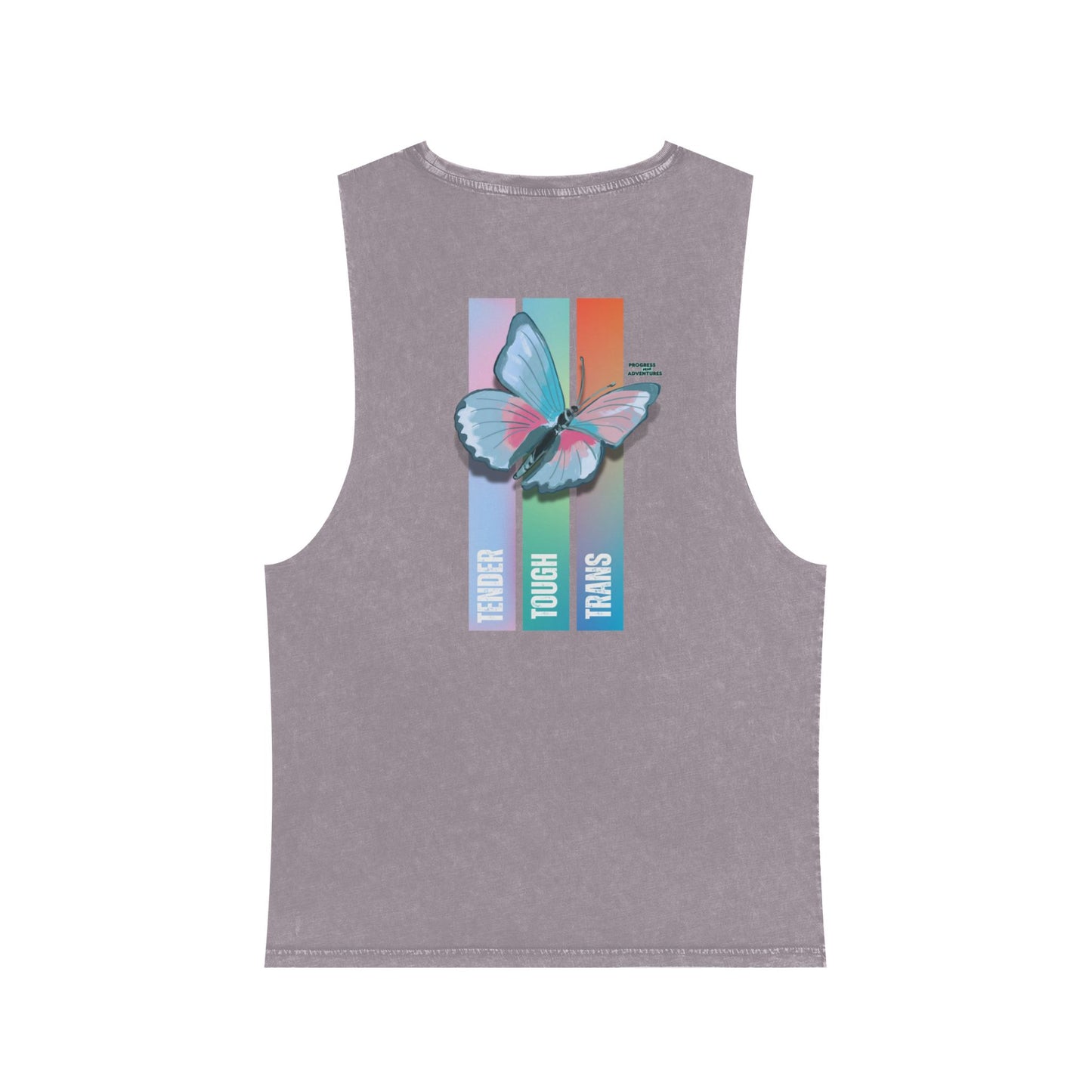 Tender, Tough, Trans | Stonewash Tank Top (Unisex)