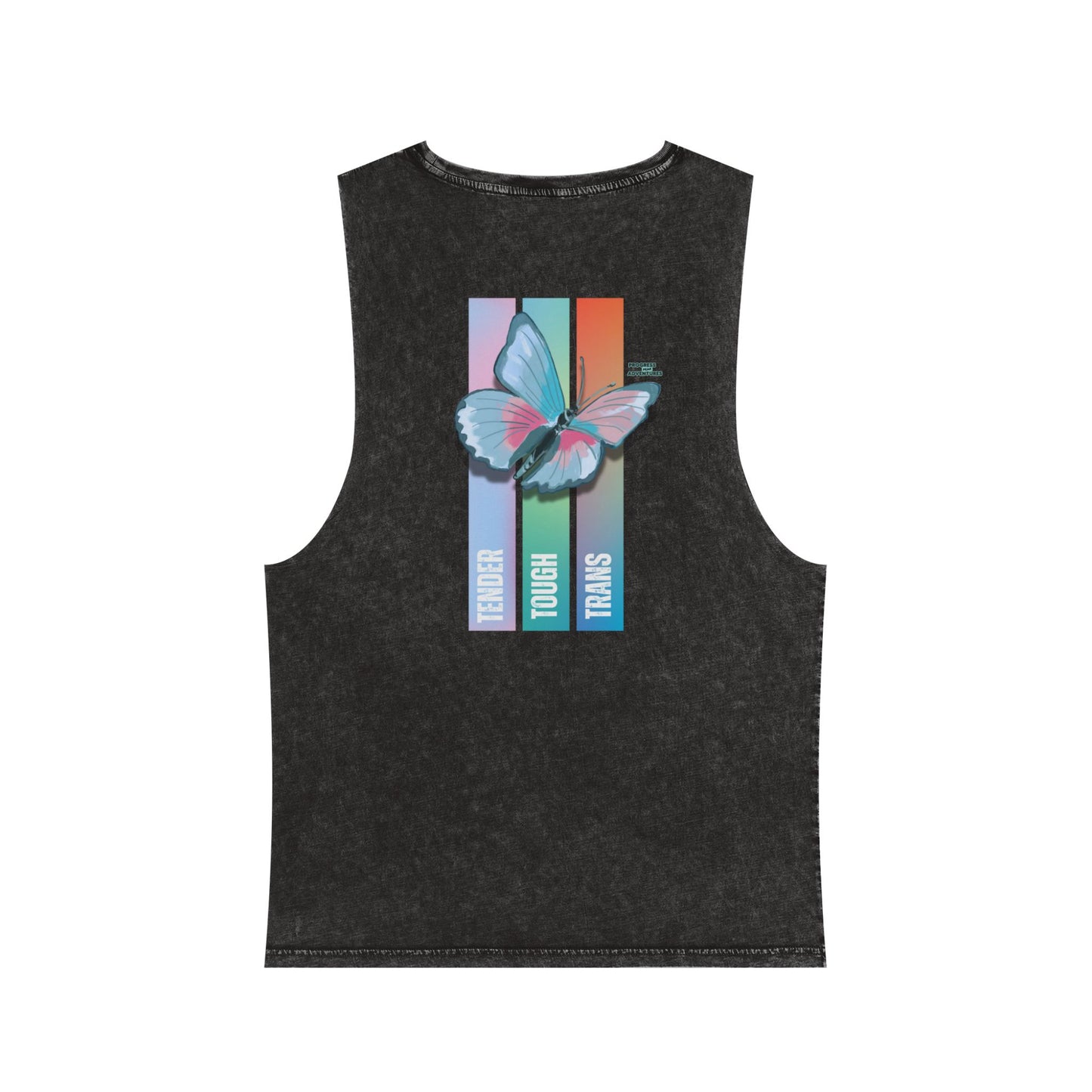 Tender, Tough, Trans | Stonewash Tank Top (Unisex)