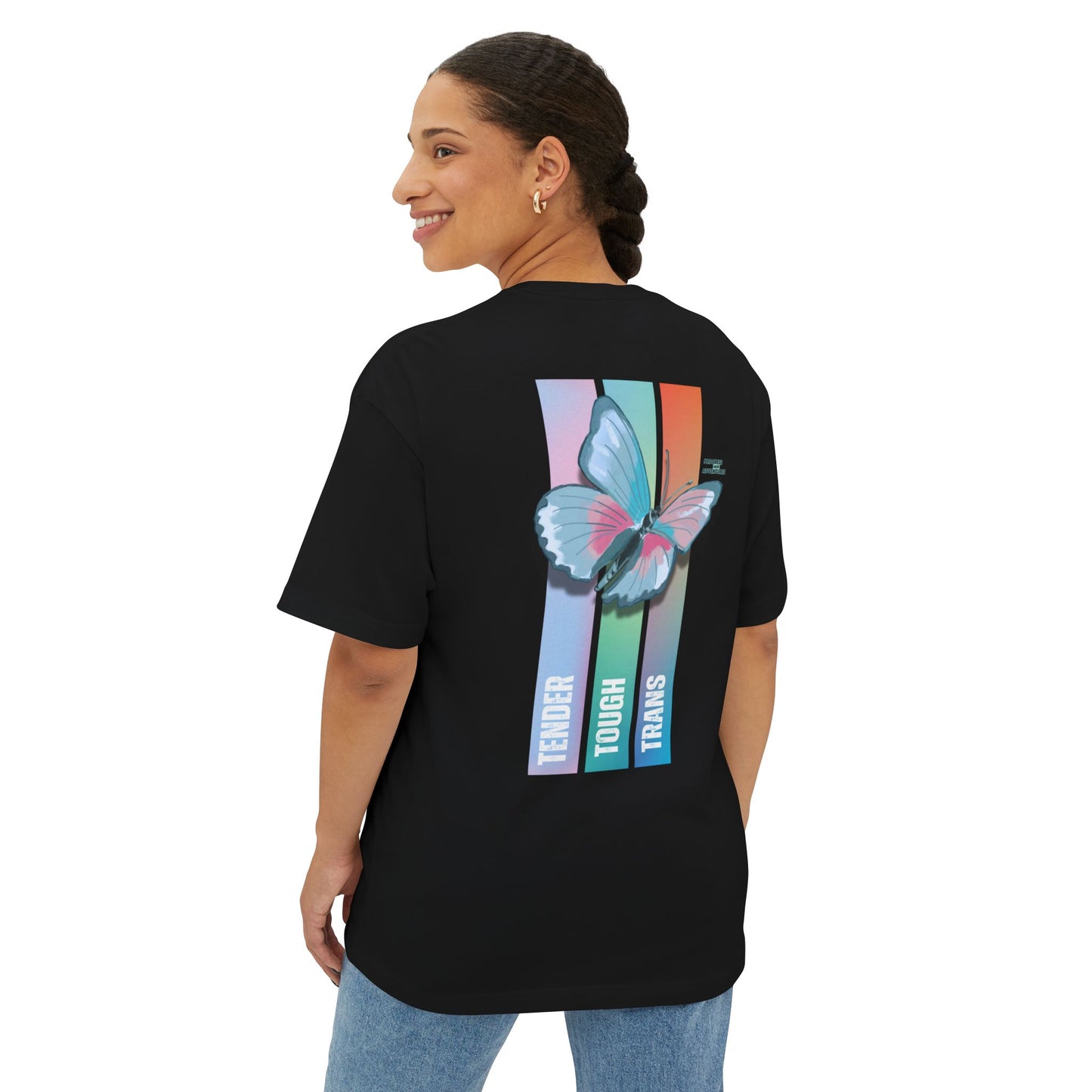 Tender, Tough, Trans | Oversized Boxy Tee (Unisex)