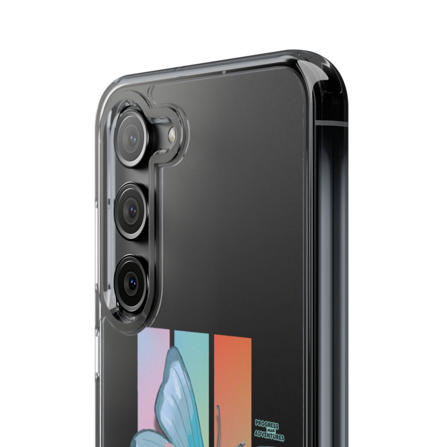 Adventure-Themed Clear Phone Case - Progress Peak Design