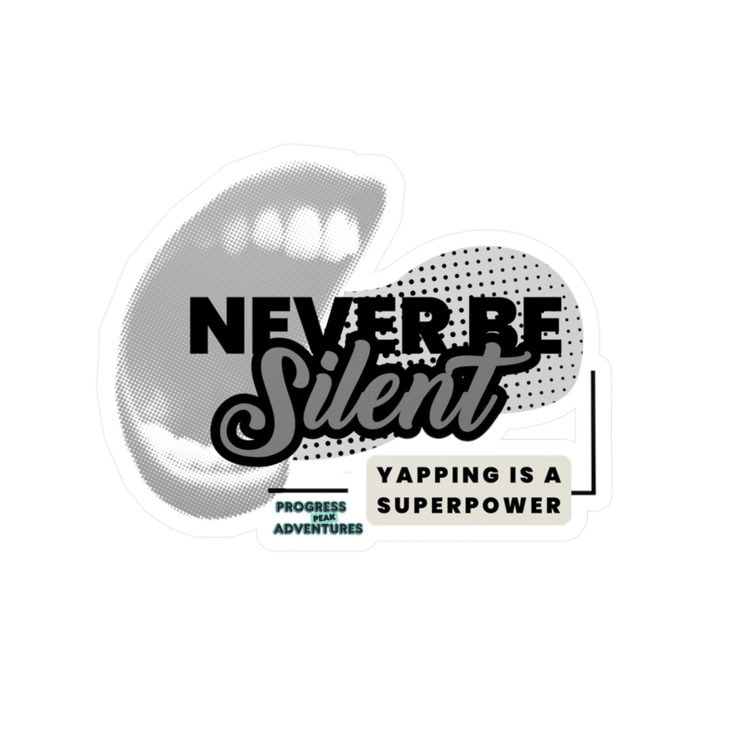 Yap Away Vinyl Sticker