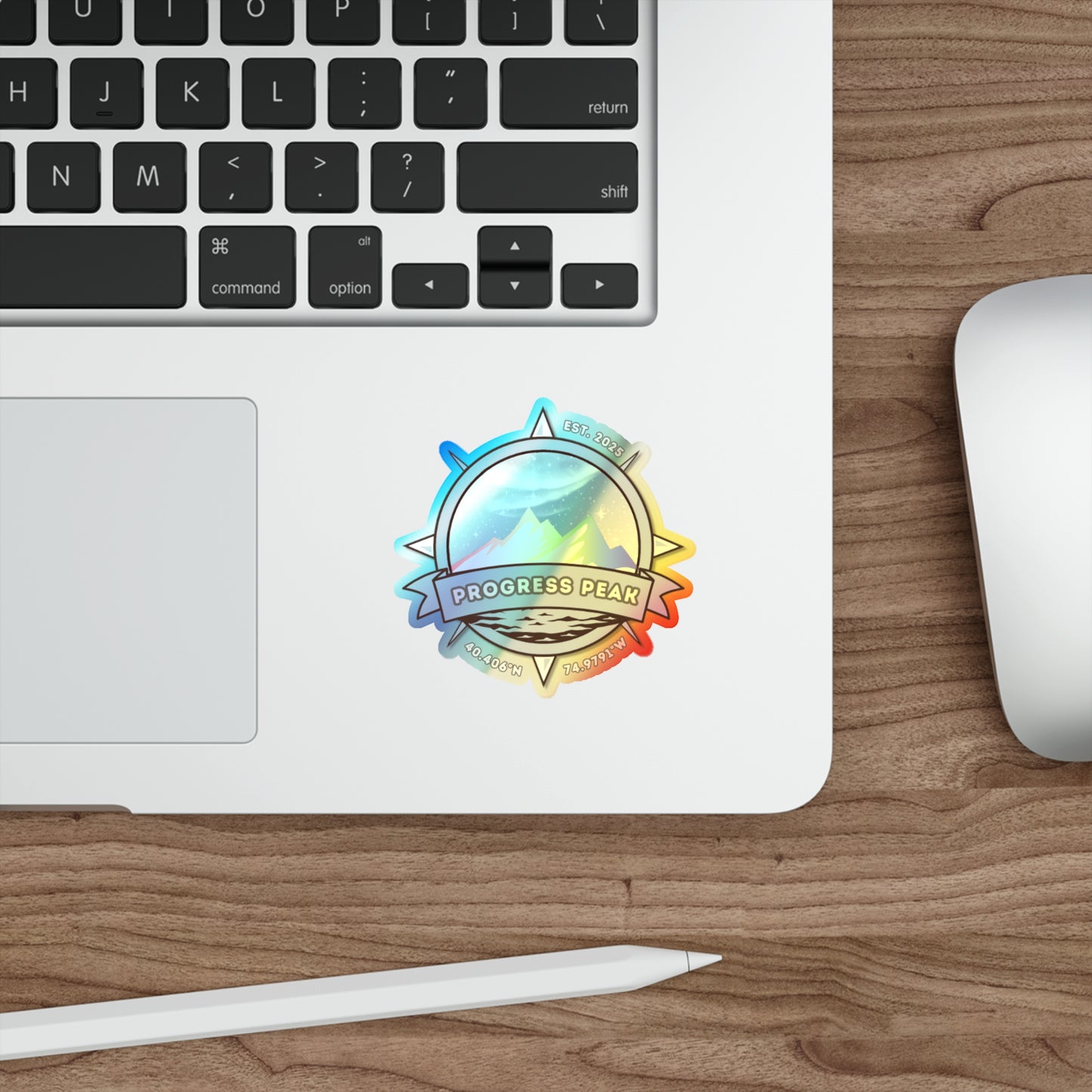Progress Peak Adventures | Holographic Sticker