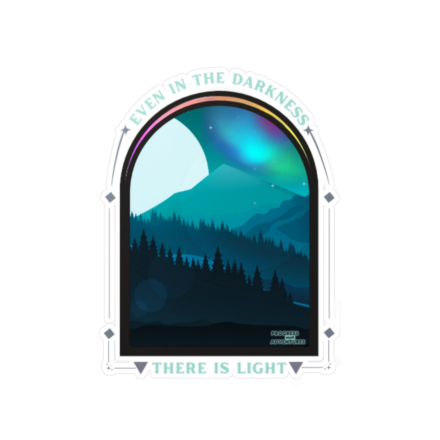 Light in Darkness Vinyl Sticker
