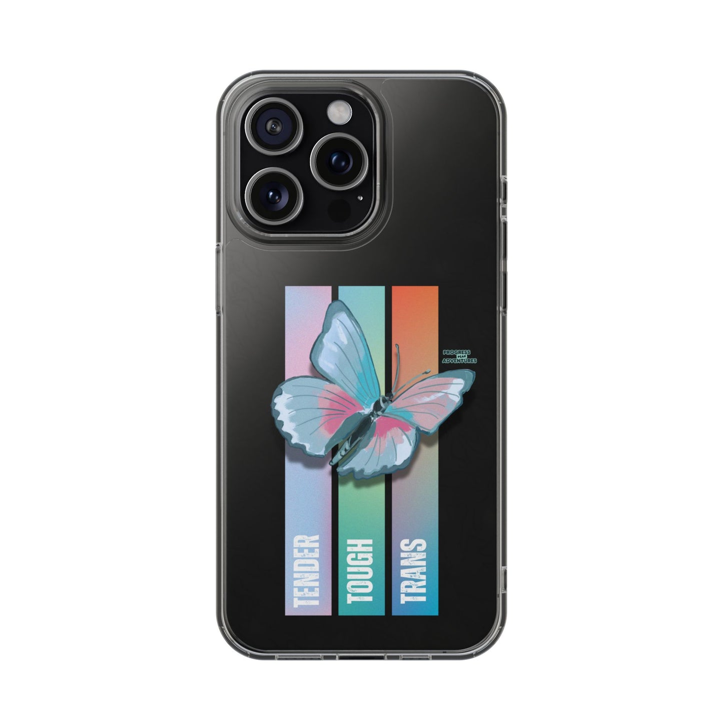 Adventure-Themed Clear Phone Case - Progress Peak Design