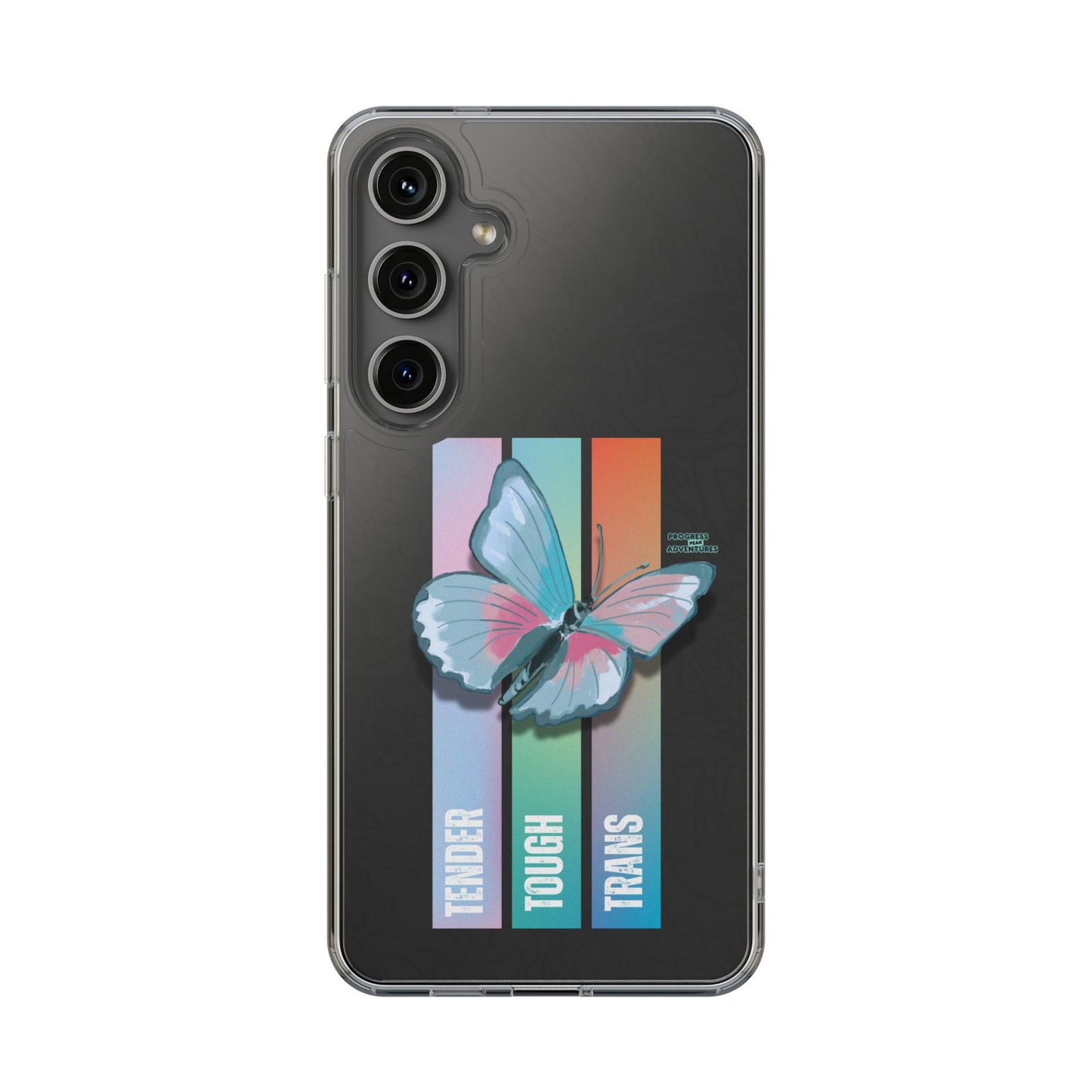 Adventure-Themed Clear Phone Case - Progress Peak Design