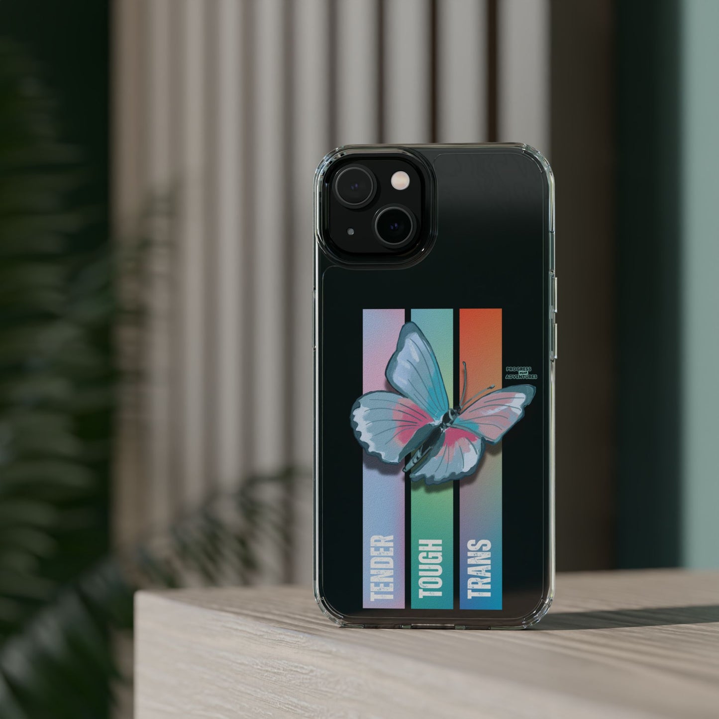 Adventure-Themed Clear Phone Case - Progress Peak Design