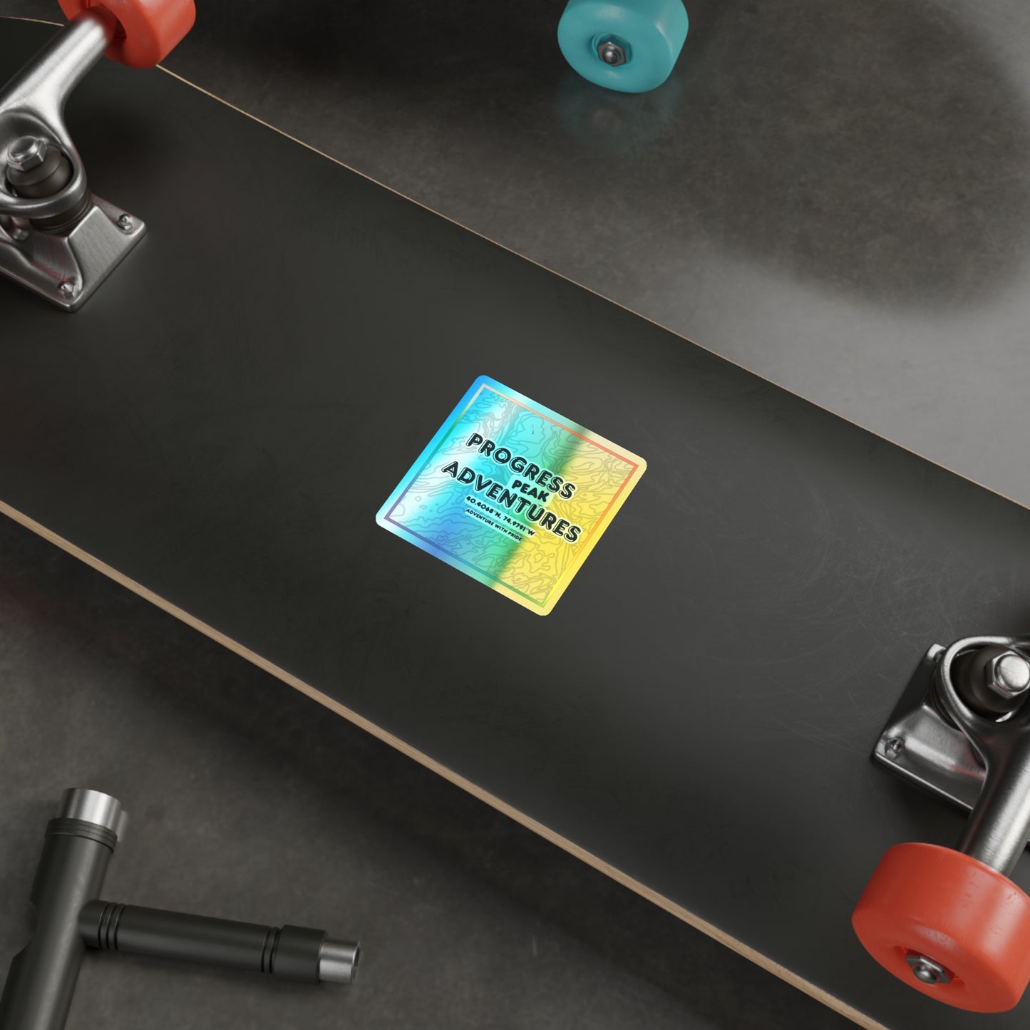 Progress Peak Adventures | Holographic Sticker