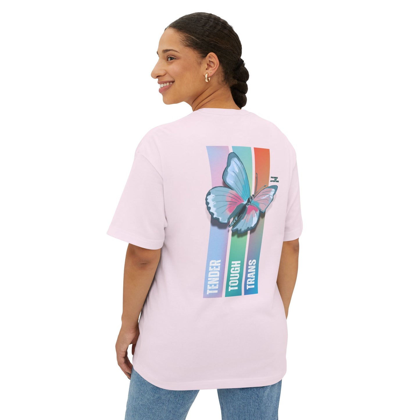 Tender, Tough, Trans | Oversized Boxy Tee (Unisex)