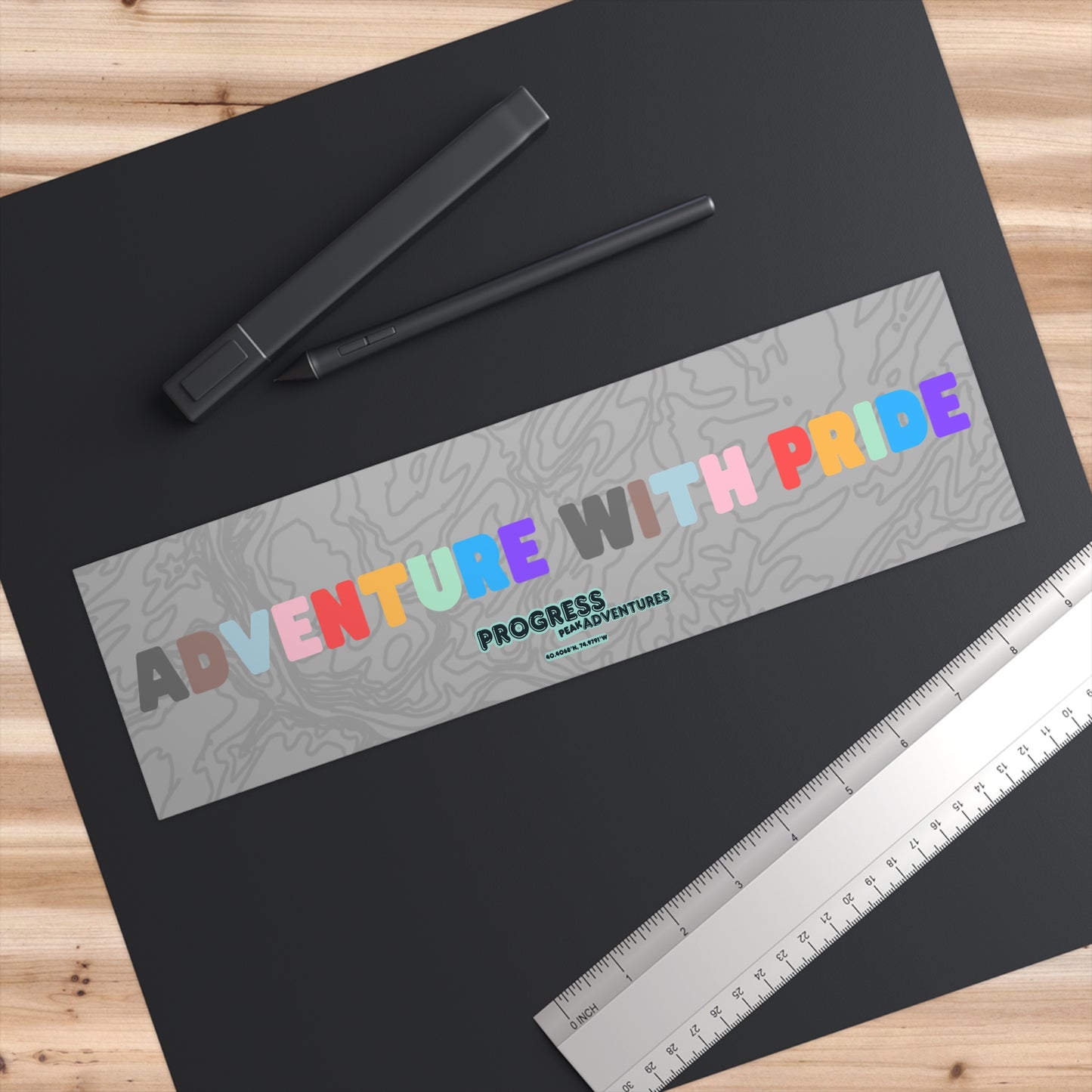 Adventure with Pride Bumper Sticker