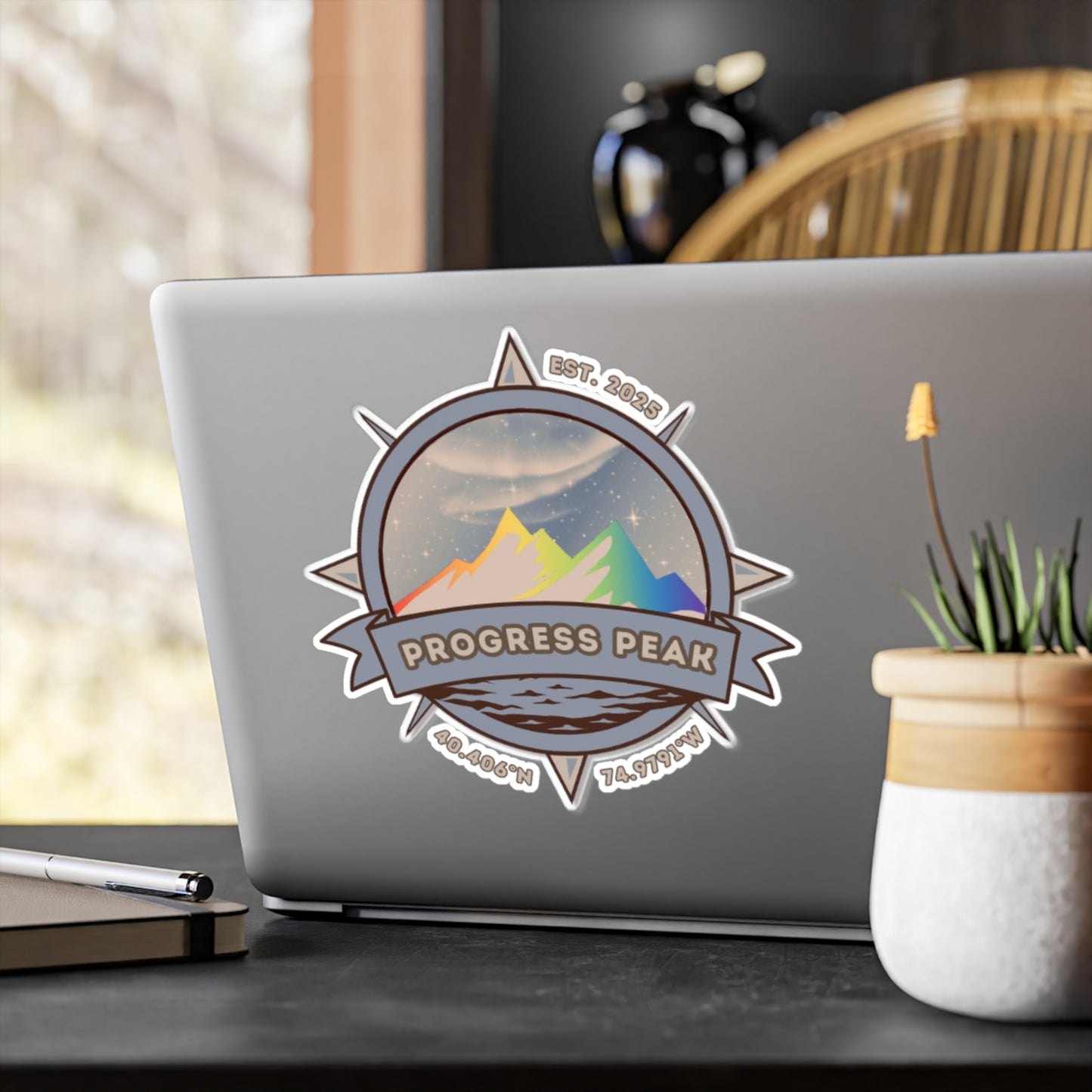 Compass Vinyl Sticker