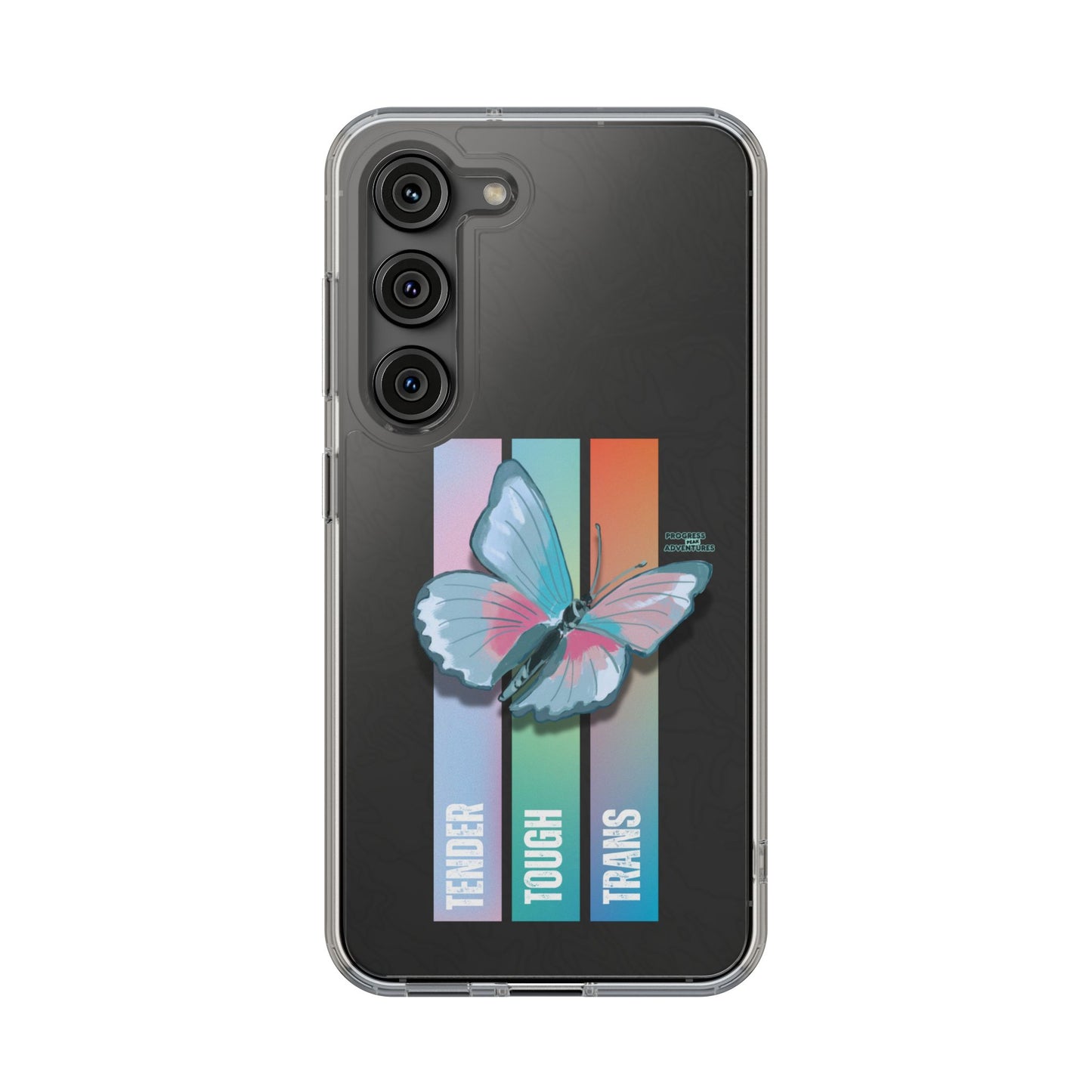 Adventure-Themed Clear Phone Case - Progress Peak Design