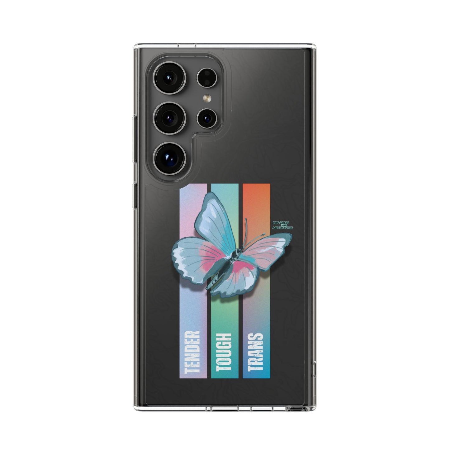 Adventure-Themed Clear Phone Case - Progress Peak Design