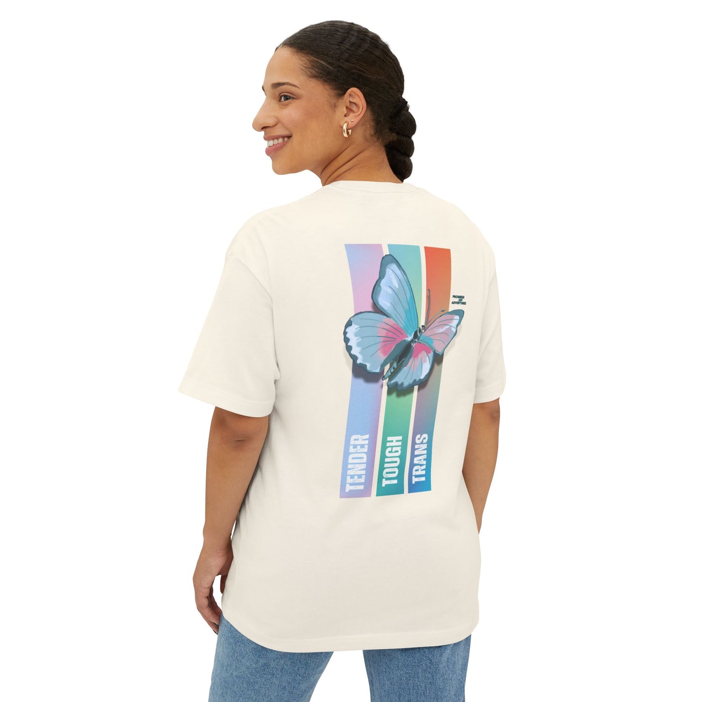 Tender, Tough, Trans | Oversized Boxy Tee (Unisex)