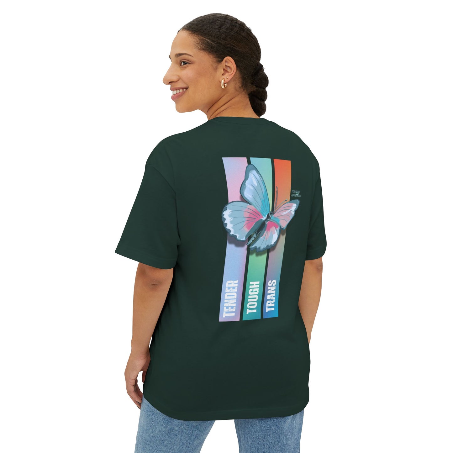 Tender, Tough, Trans | Oversized Boxy Tee (Unisex)