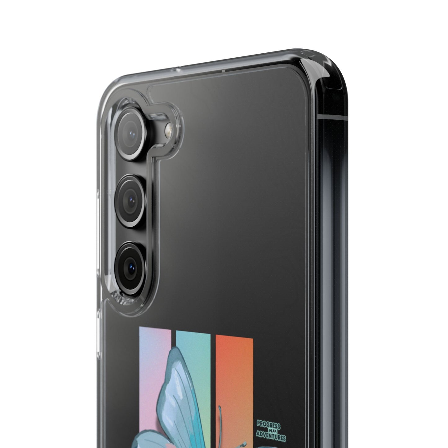 Adventure-Themed Clear Phone Case - Progress Peak Design