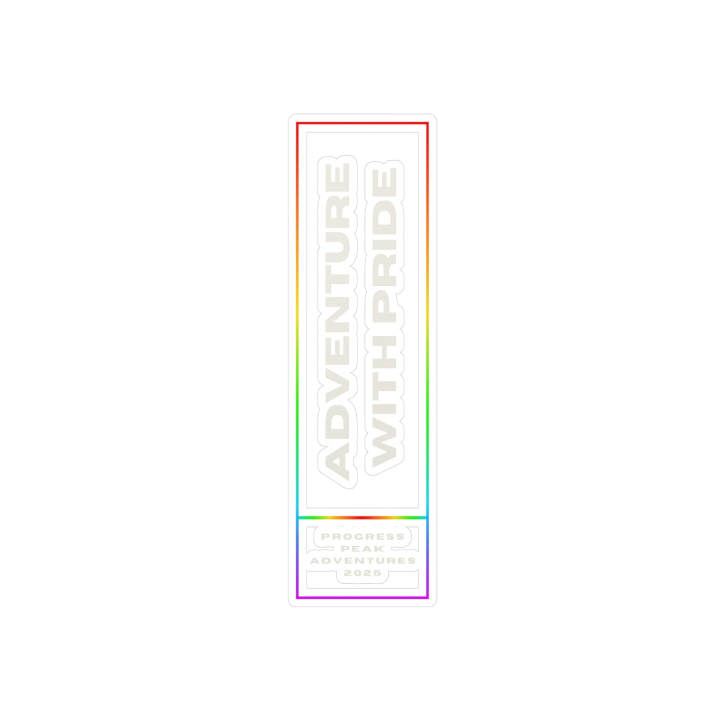 Adventure with Pride Vinyl Sticker