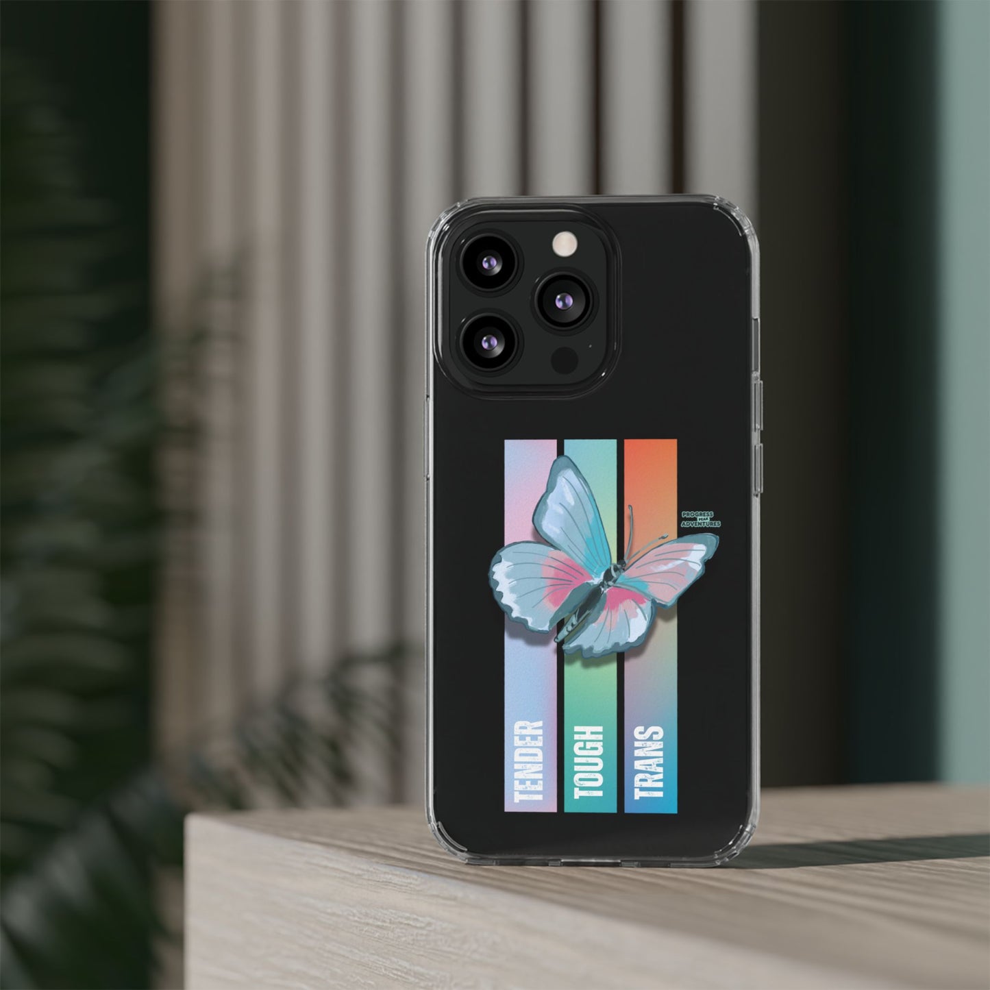 Adventure-Themed Clear Phone Case - Progress Peak Design