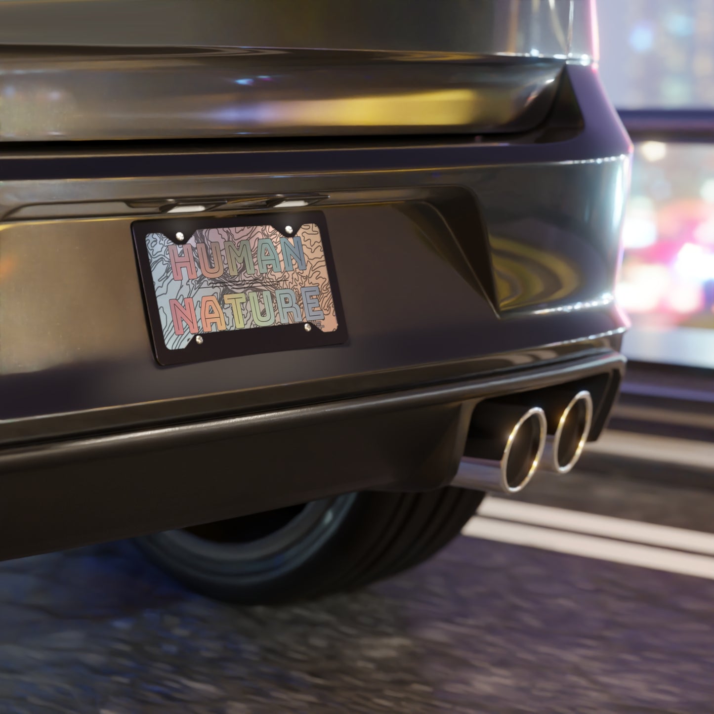 Human Nature Vanity License Plate