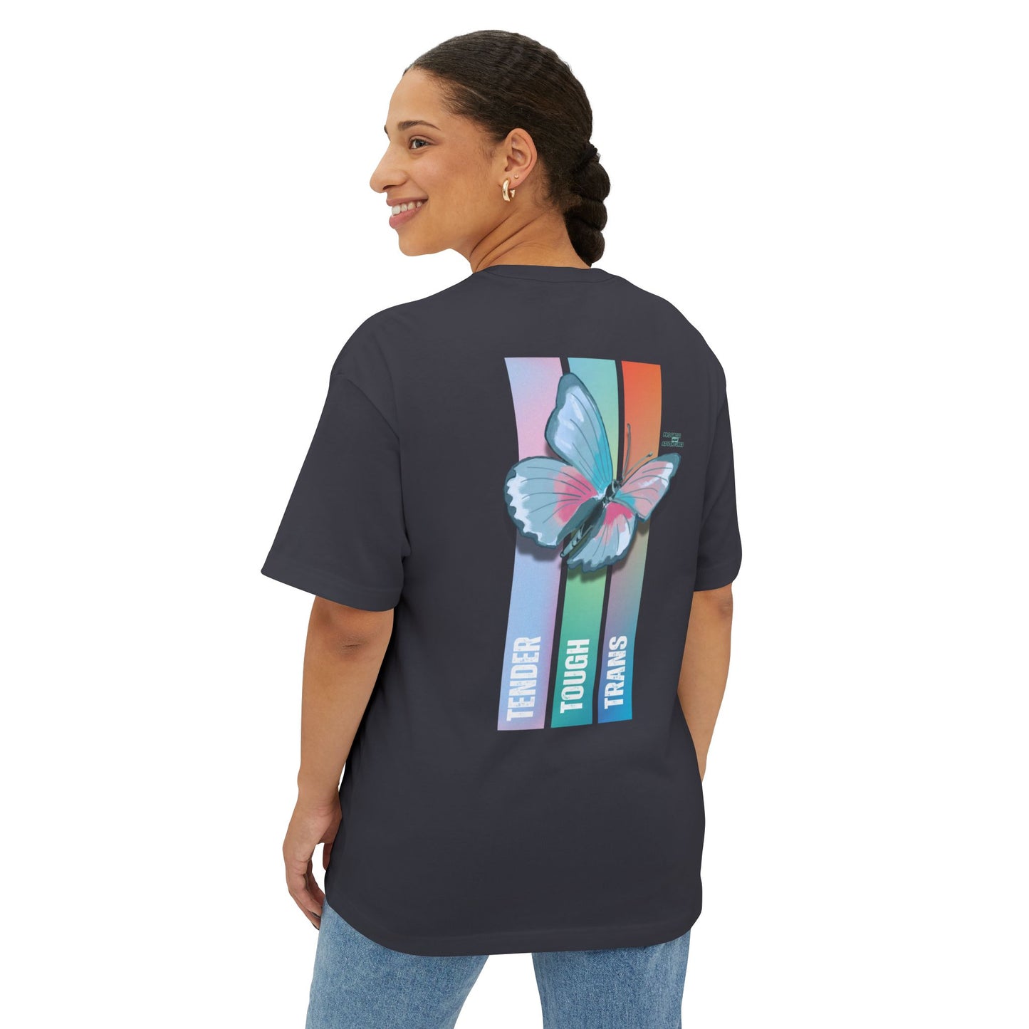 Tender, Tough, Trans | Oversized Boxy Tee (Unisex)