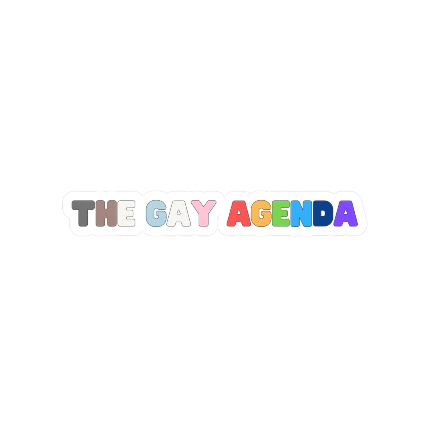 The Gay Agenda Vinyl Sticker