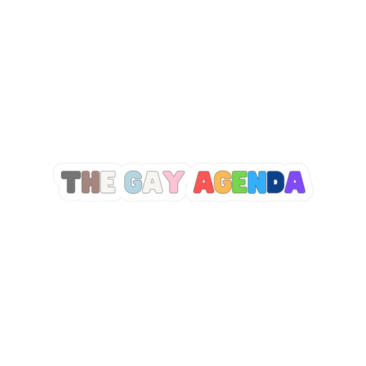The Gay Agenda Vinyl Sticker