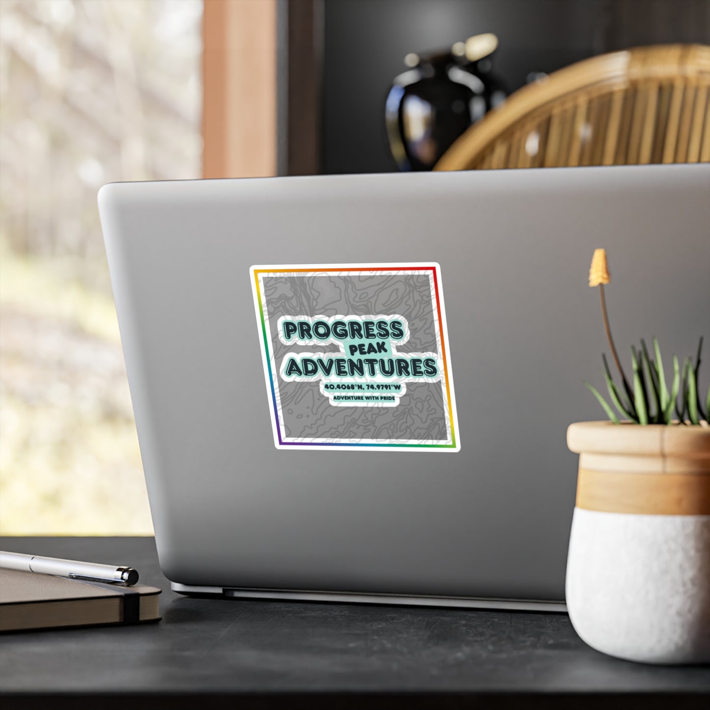 Progress Peak Rainbow Vinyl Sticker