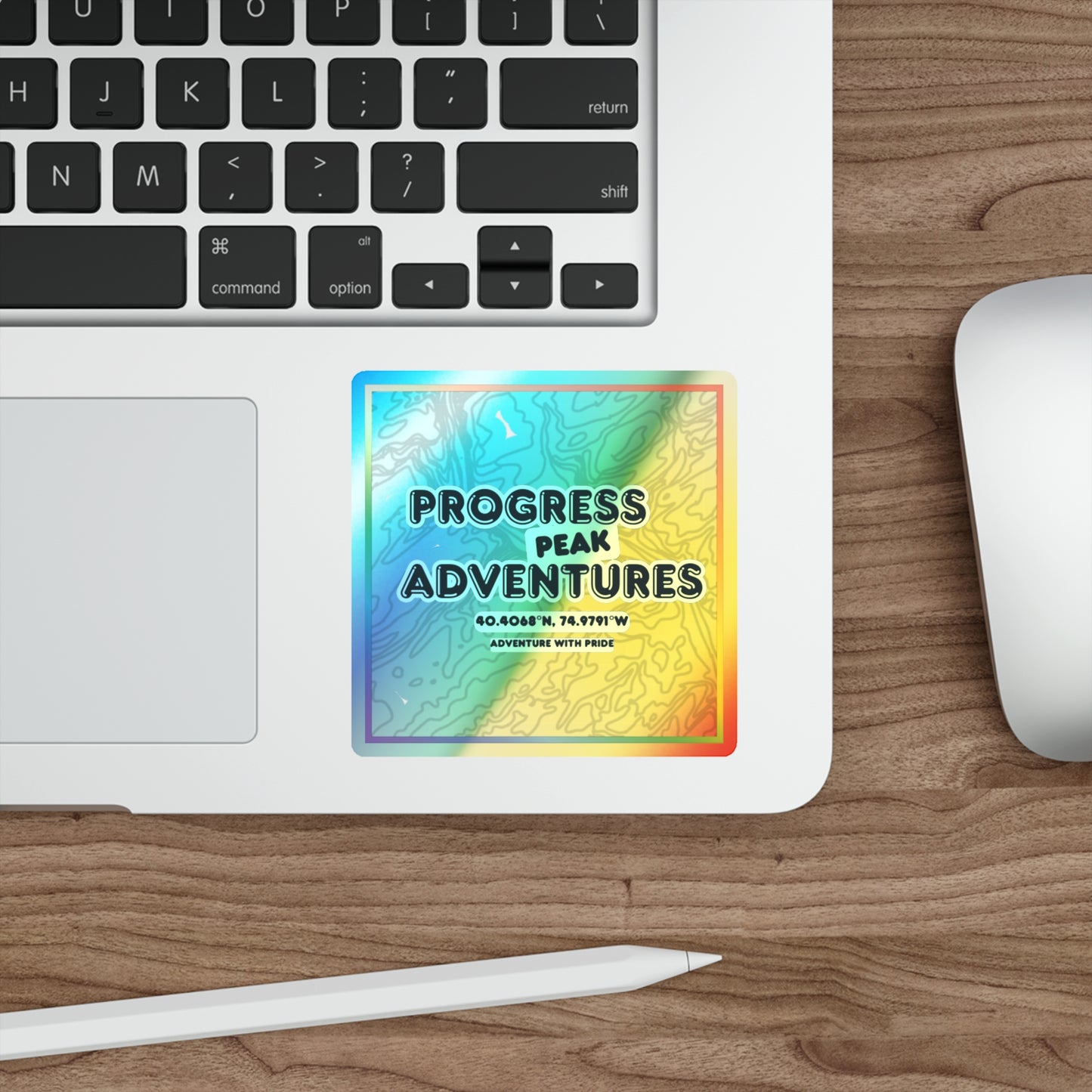 Progress Peak Adventures | Holographic Sticker