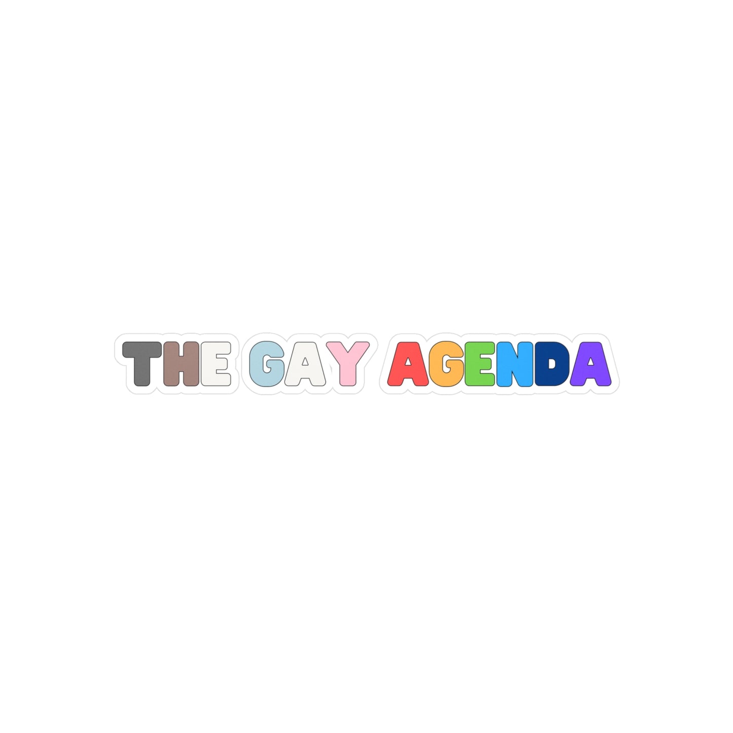 The Gay Agenda Vinyl Sticker