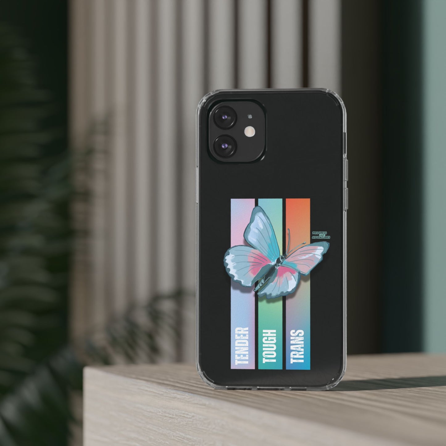 Adventure-Themed Clear Phone Case - Progress Peak Design
