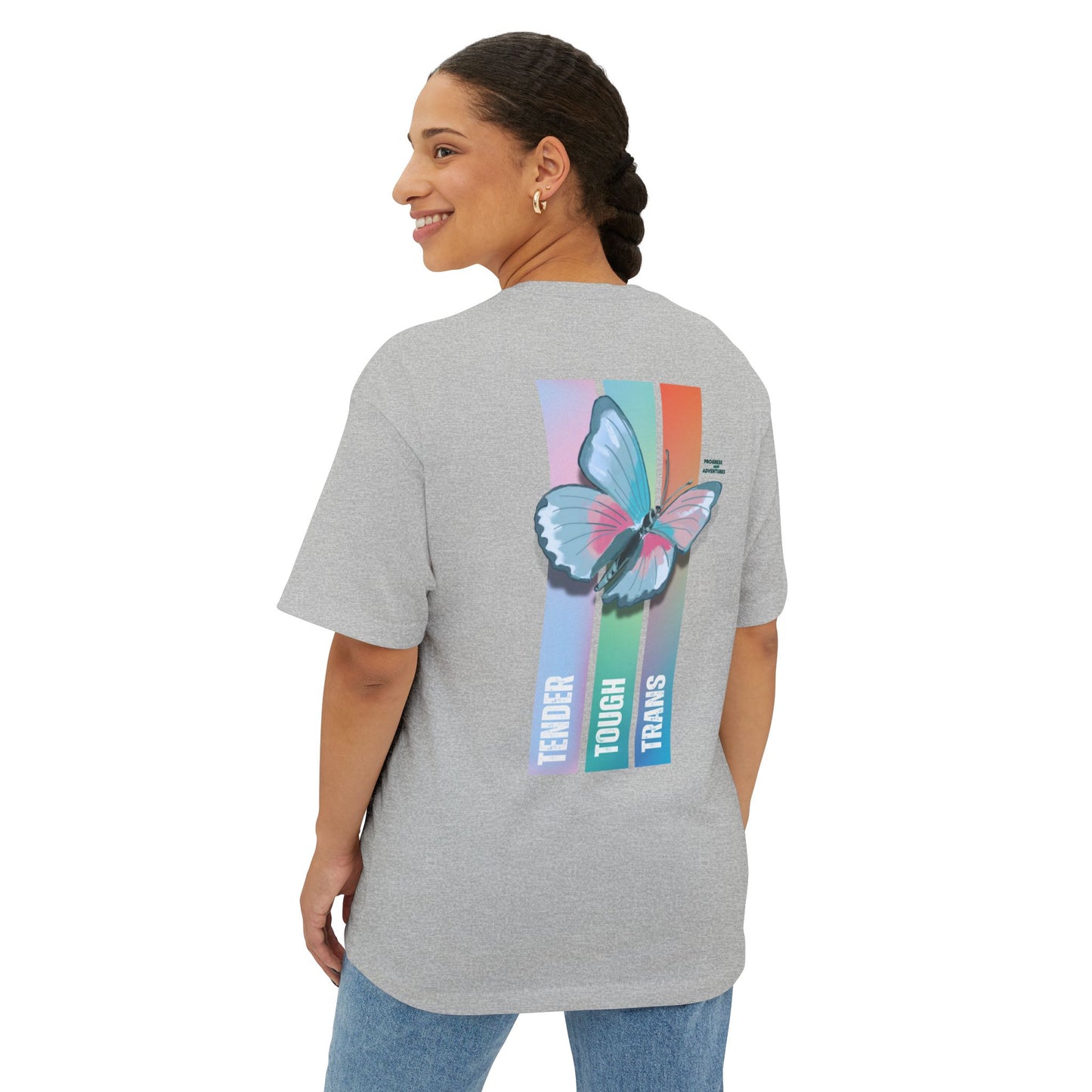 Tender, Tough, Trans | Oversized Boxy Tee (Unisex)
