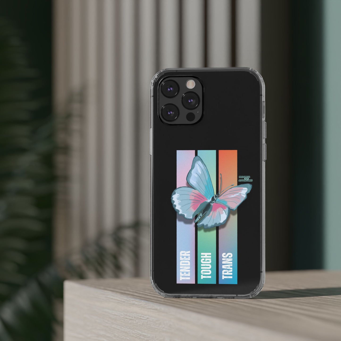 Adventure-Themed Clear Phone Case - Progress Peak Design