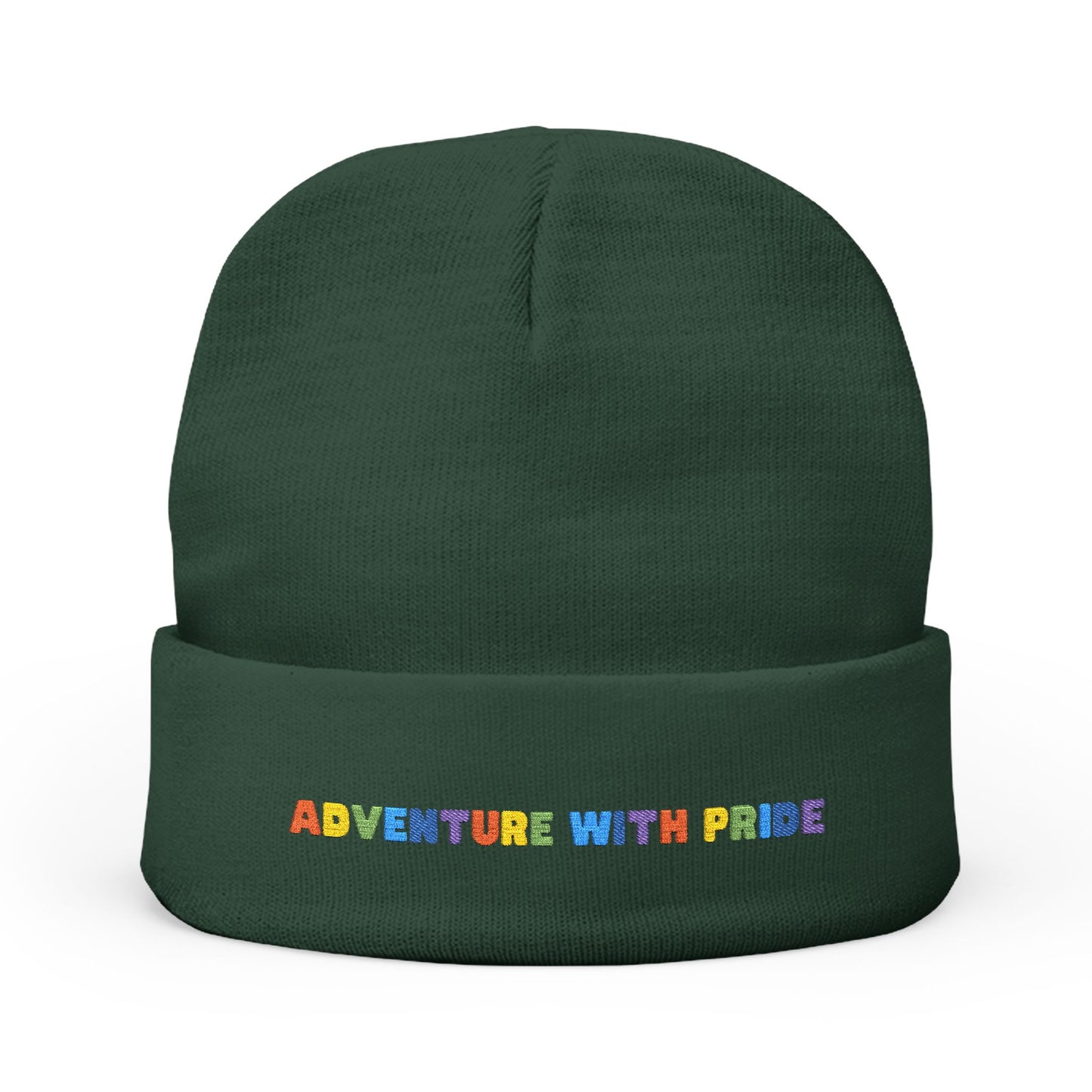 Adventure with Pride Knit Beanie | Embroidery