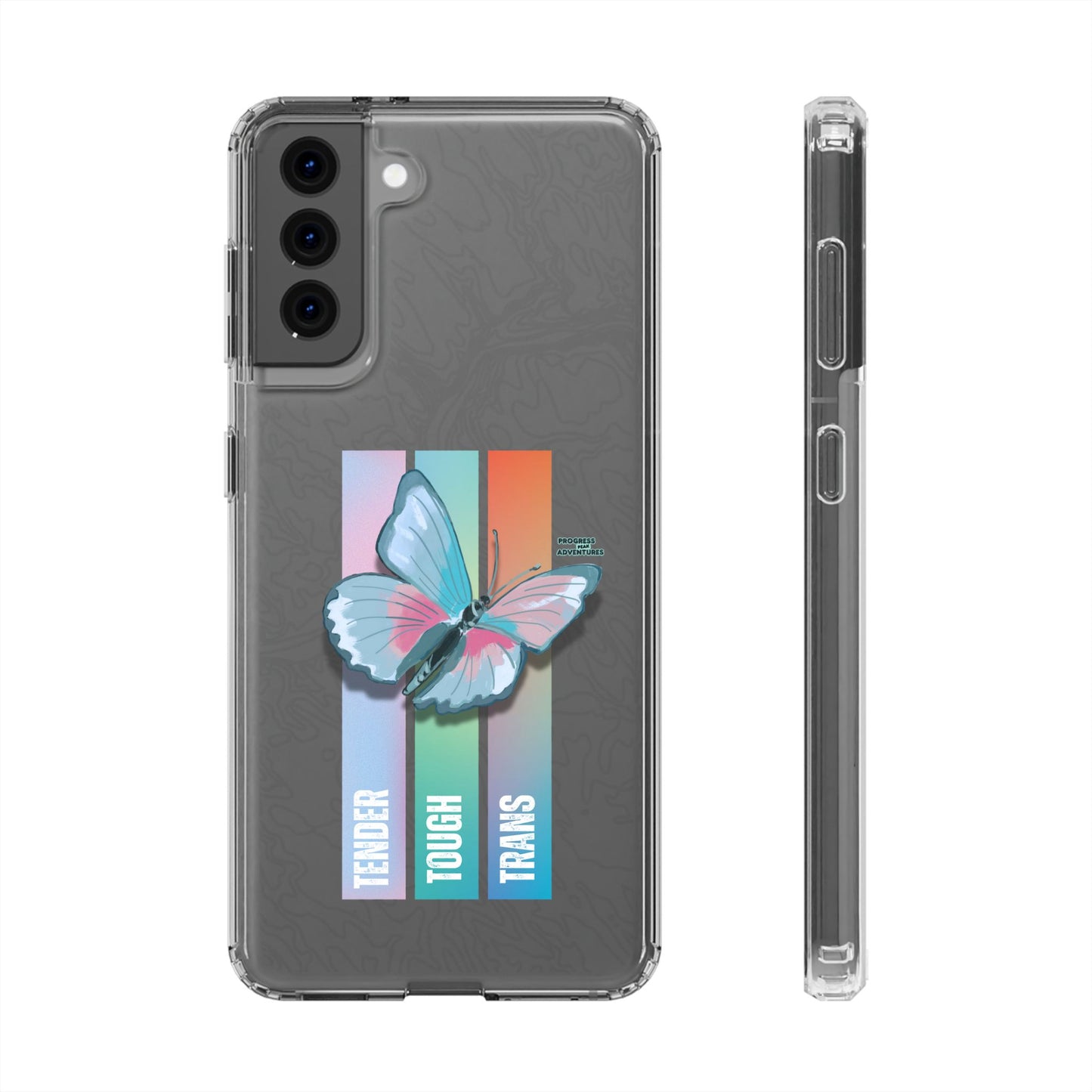 Adventure-Themed Clear Phone Case - Progress Peak Design