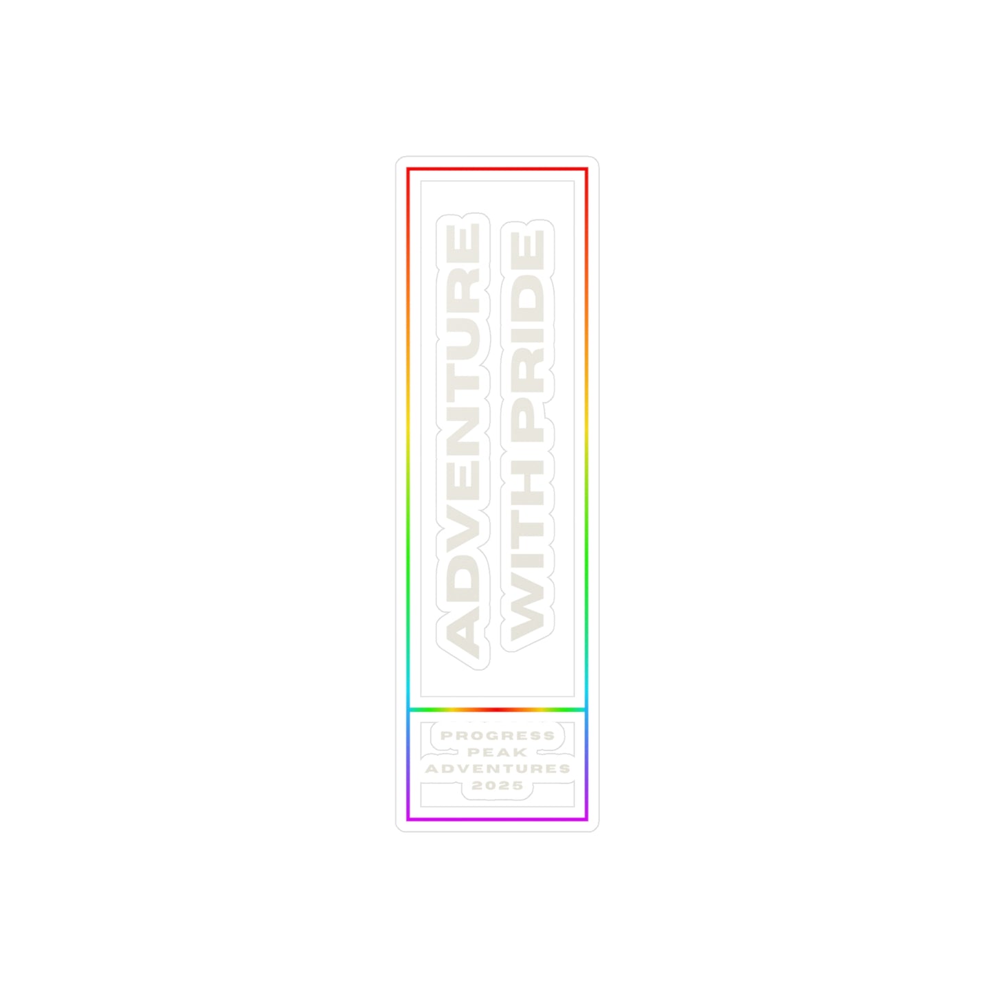 Adventure with Pride Vinyl Sticker