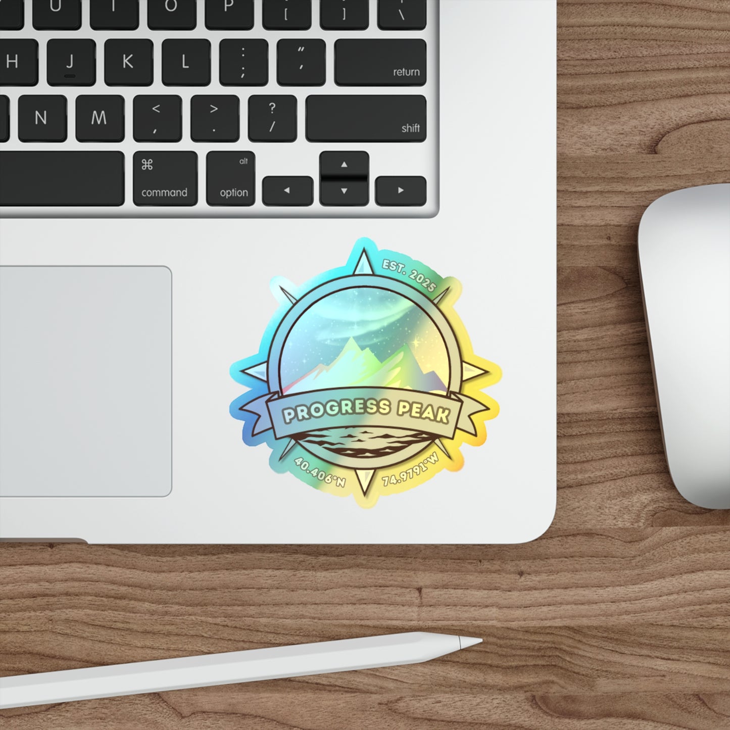 Progress Peak Adventures | Holographic Sticker
