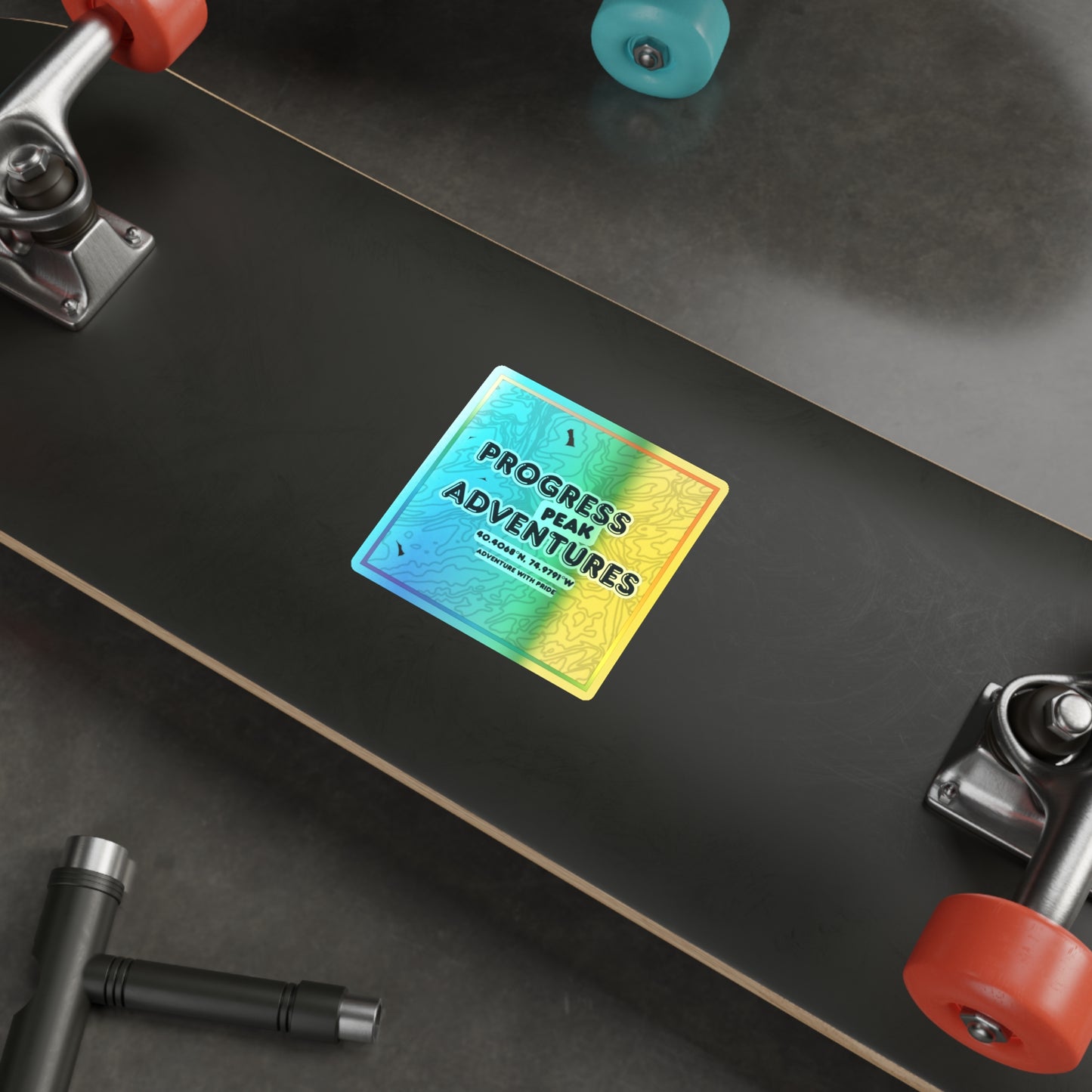 Progress Peak Adventures | Holographic Sticker