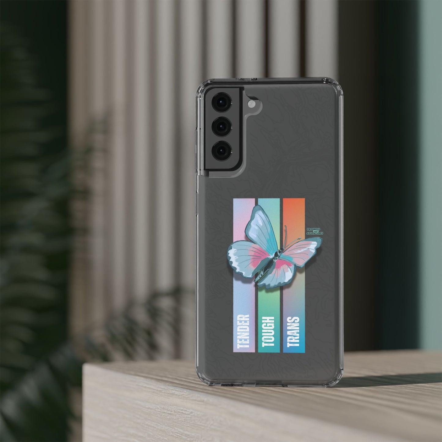 Adventure-Themed Clear Phone Case - Progress Peak Design
