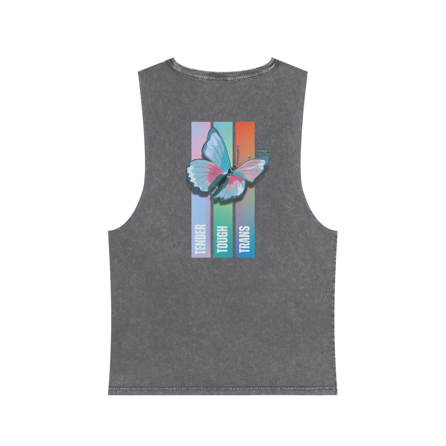Tender, Tough, Trans | Stonewash Tank Top (Unisex)