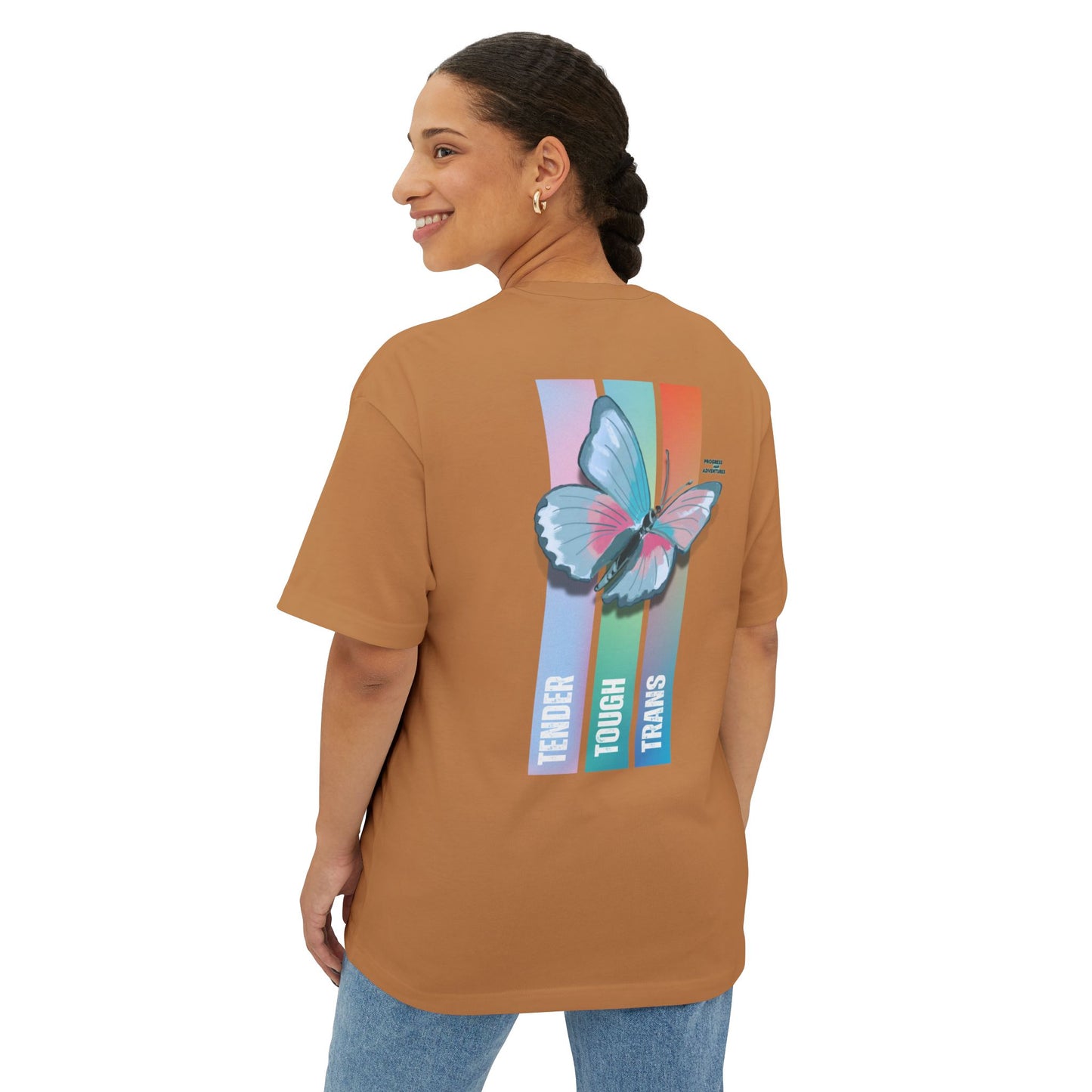 Tender, Tough, Trans | Oversized Boxy Tee (Unisex)