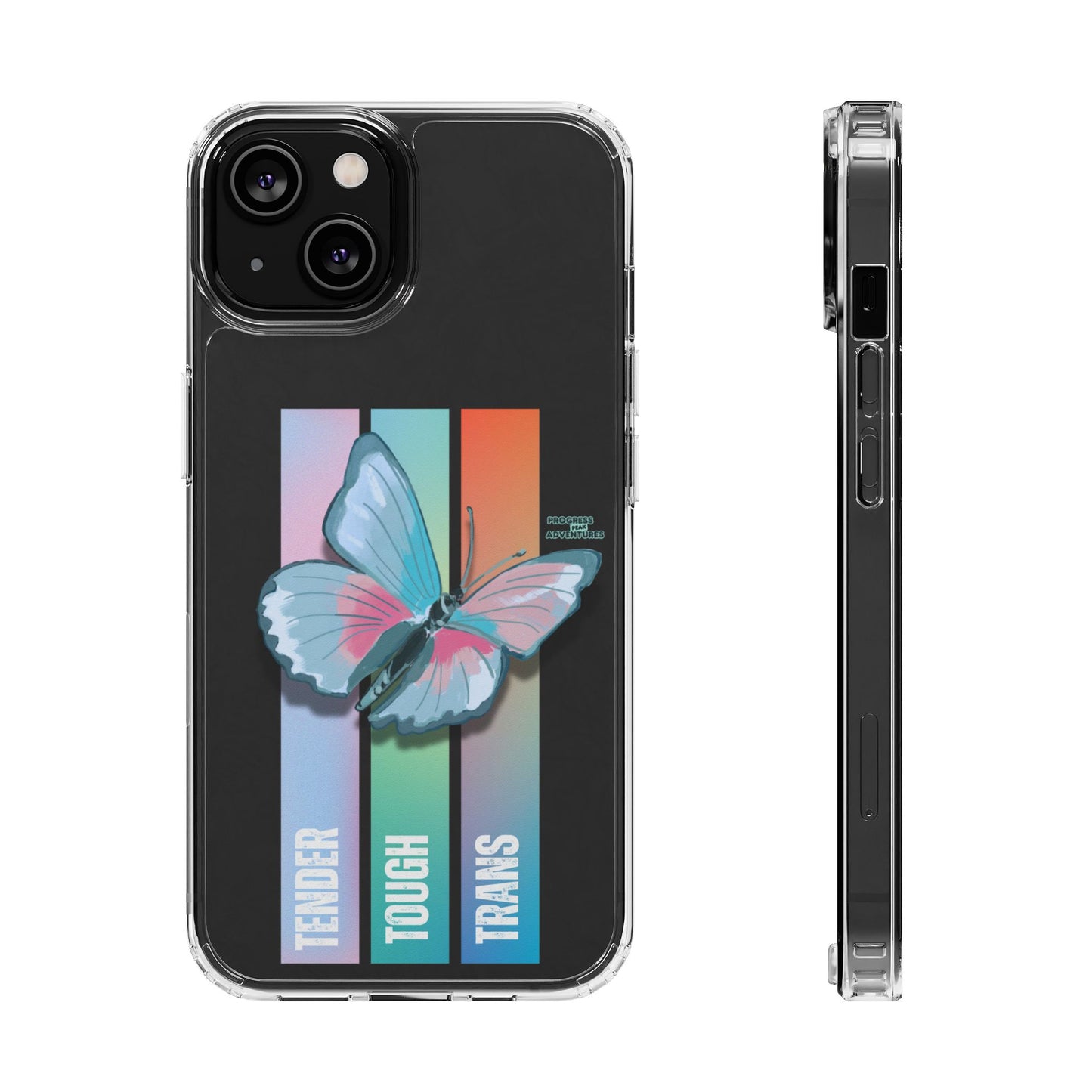 Adventure-Themed Clear Phone Case - Progress Peak Design