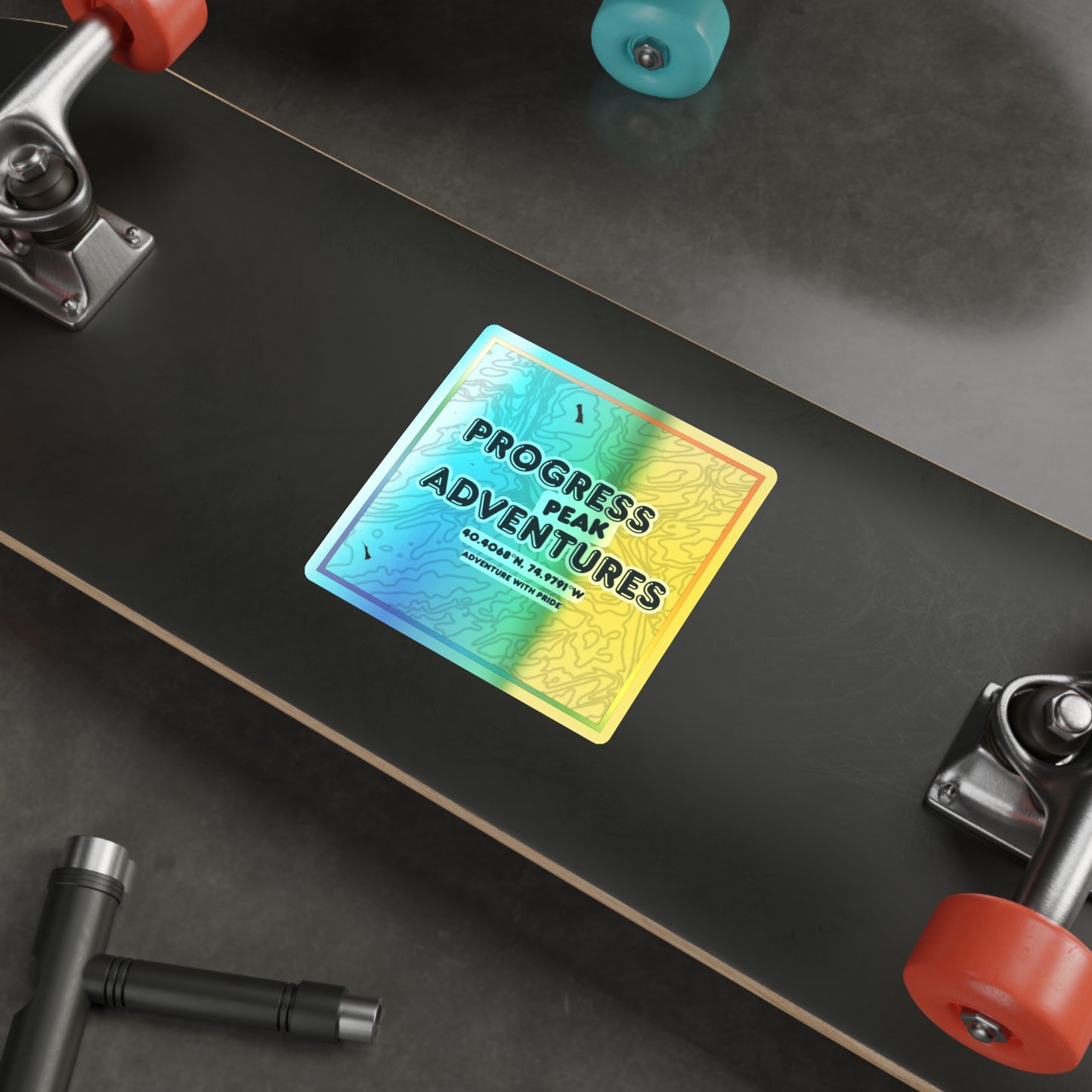 Progress Peak Adventures | Holographic Sticker