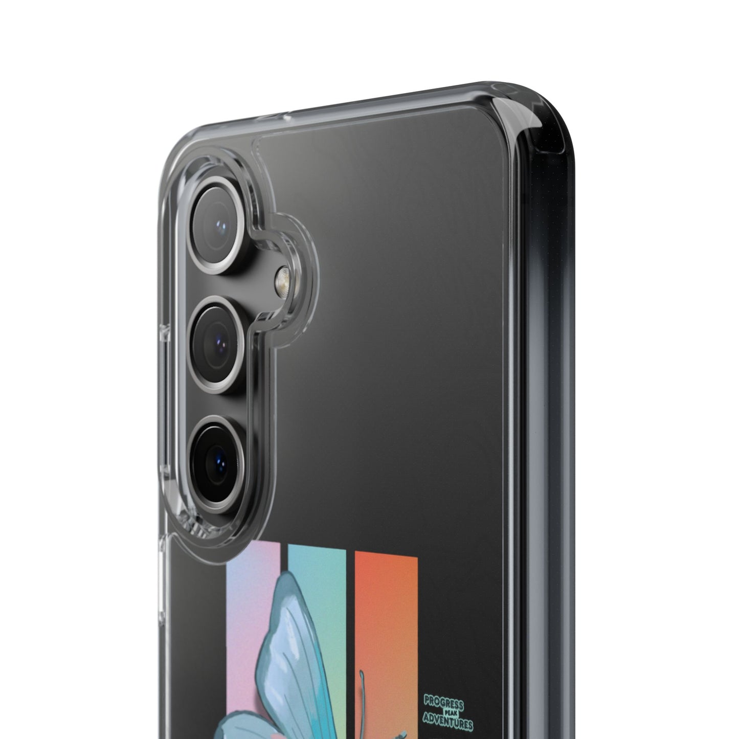 Adventure-Themed Clear Phone Case - Progress Peak Design